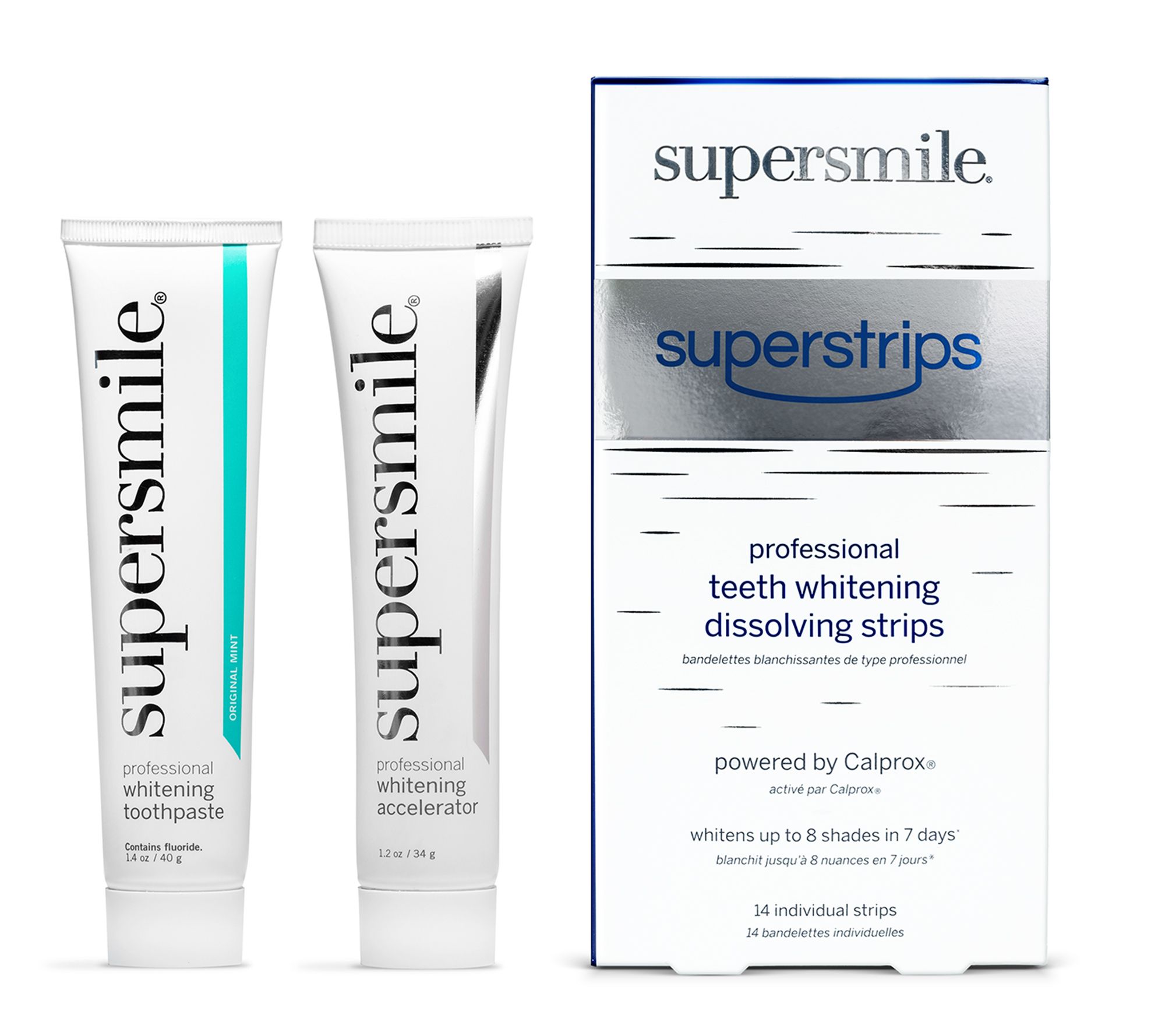 Supersmile Teeth Whitening System + Dissolving Strips