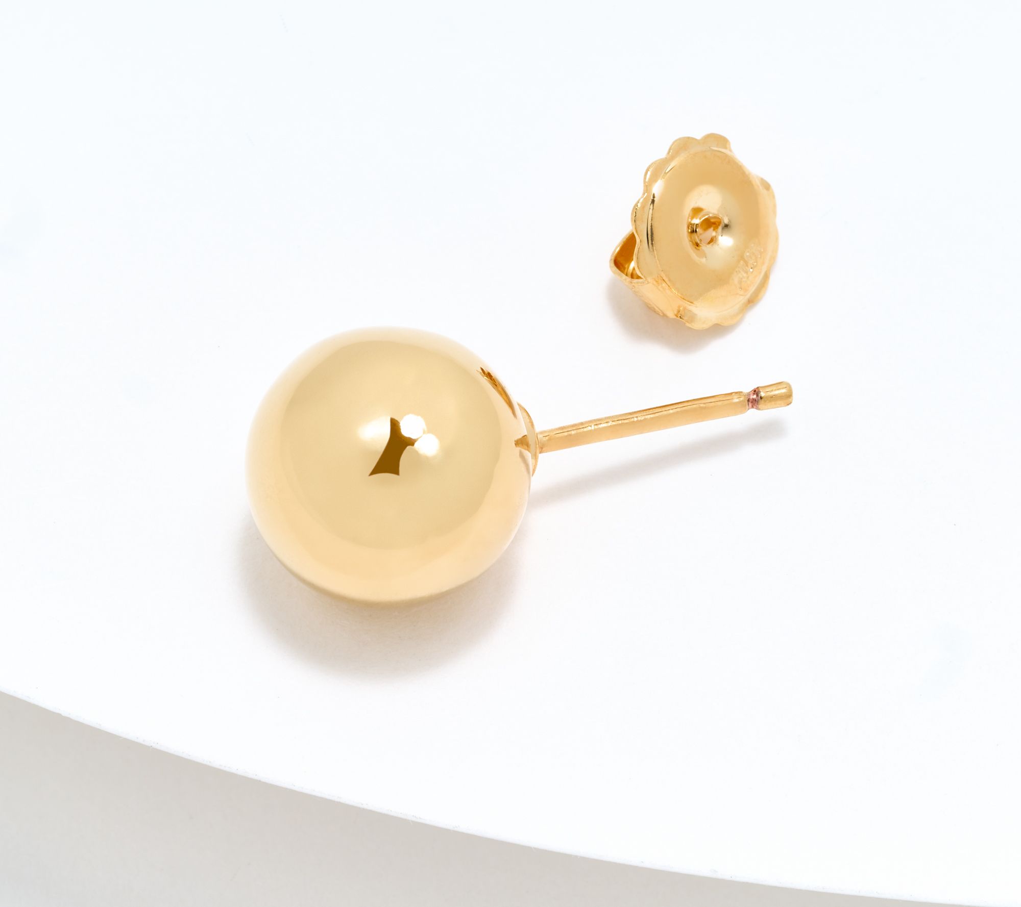 David Markstein Bronze 10mm Bead Stud Earrings