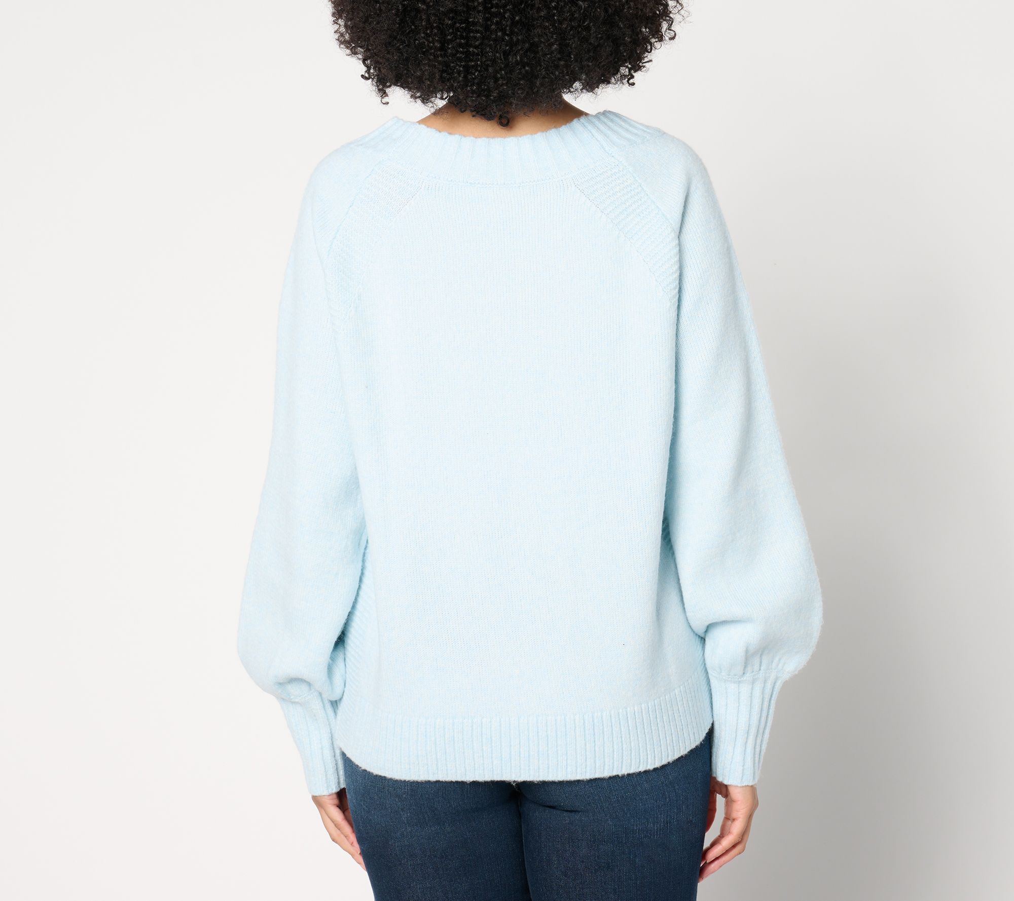Me by Jennie Garth Bailey Boatneck Sweater with Raglan Detail