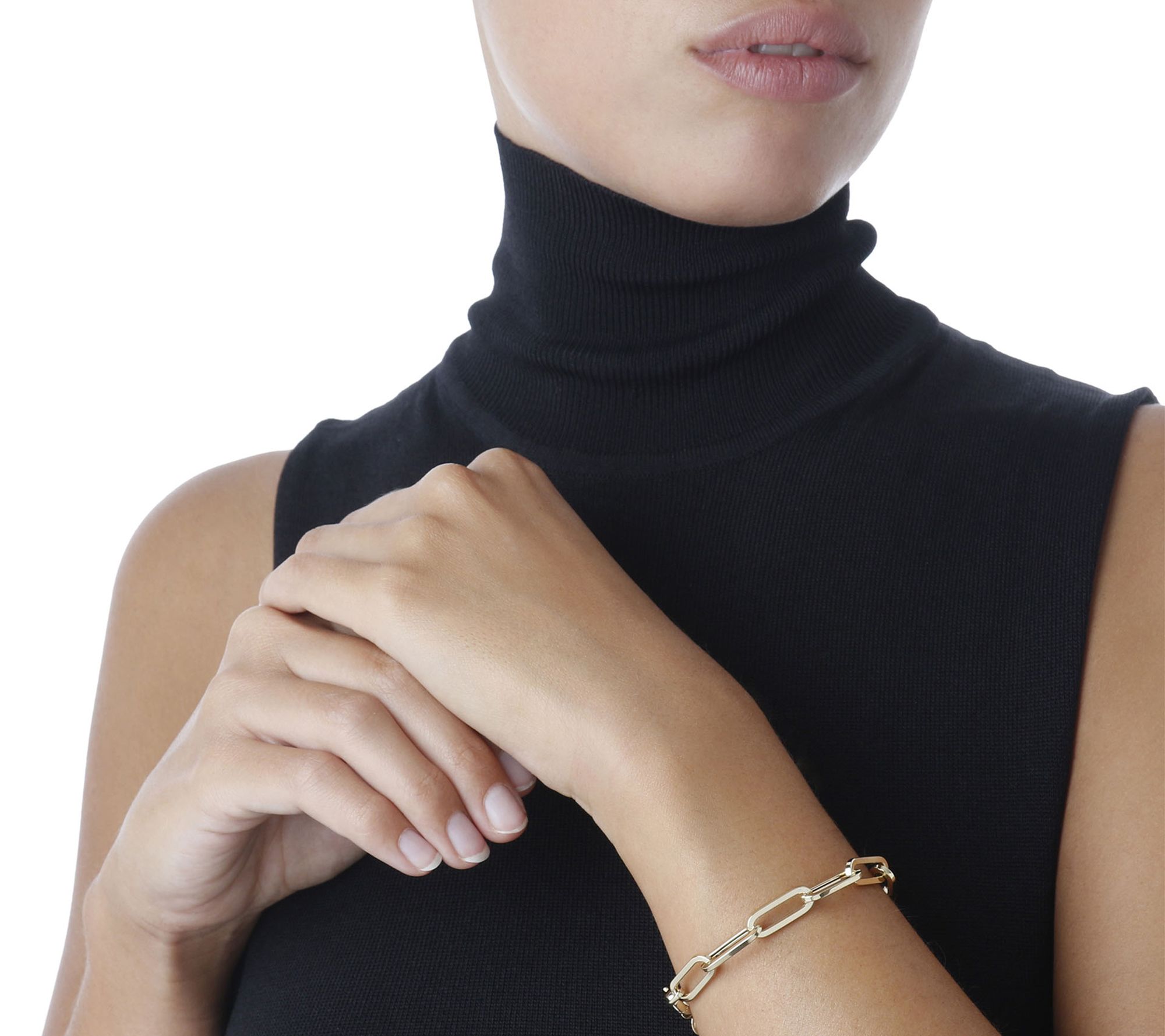 Alberto Milani Paperclip Link Bracelet, 14K Gold, 5.5g