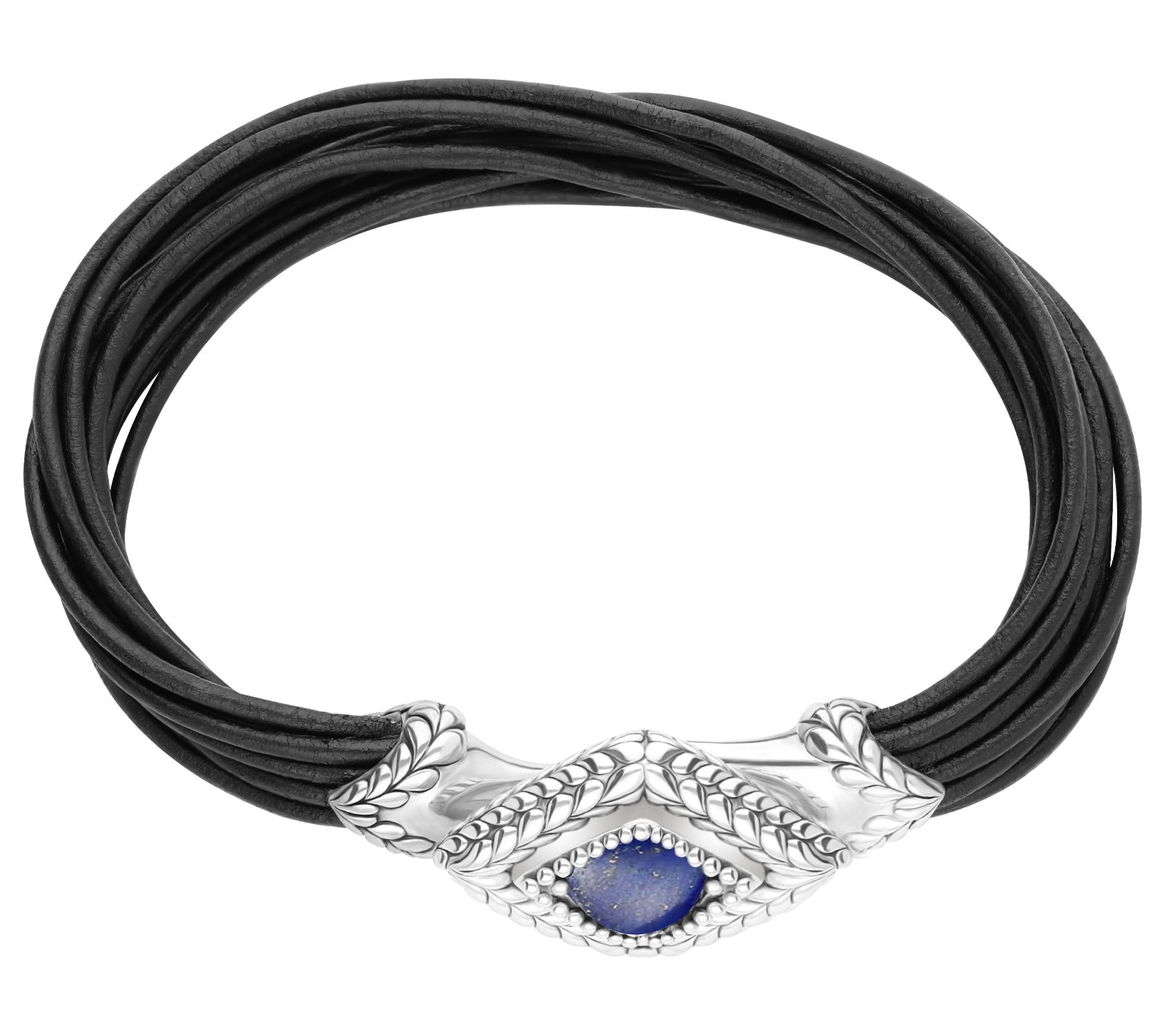 Tiffany Kay Studio Sterling Silver Lapis Leather Bracelet