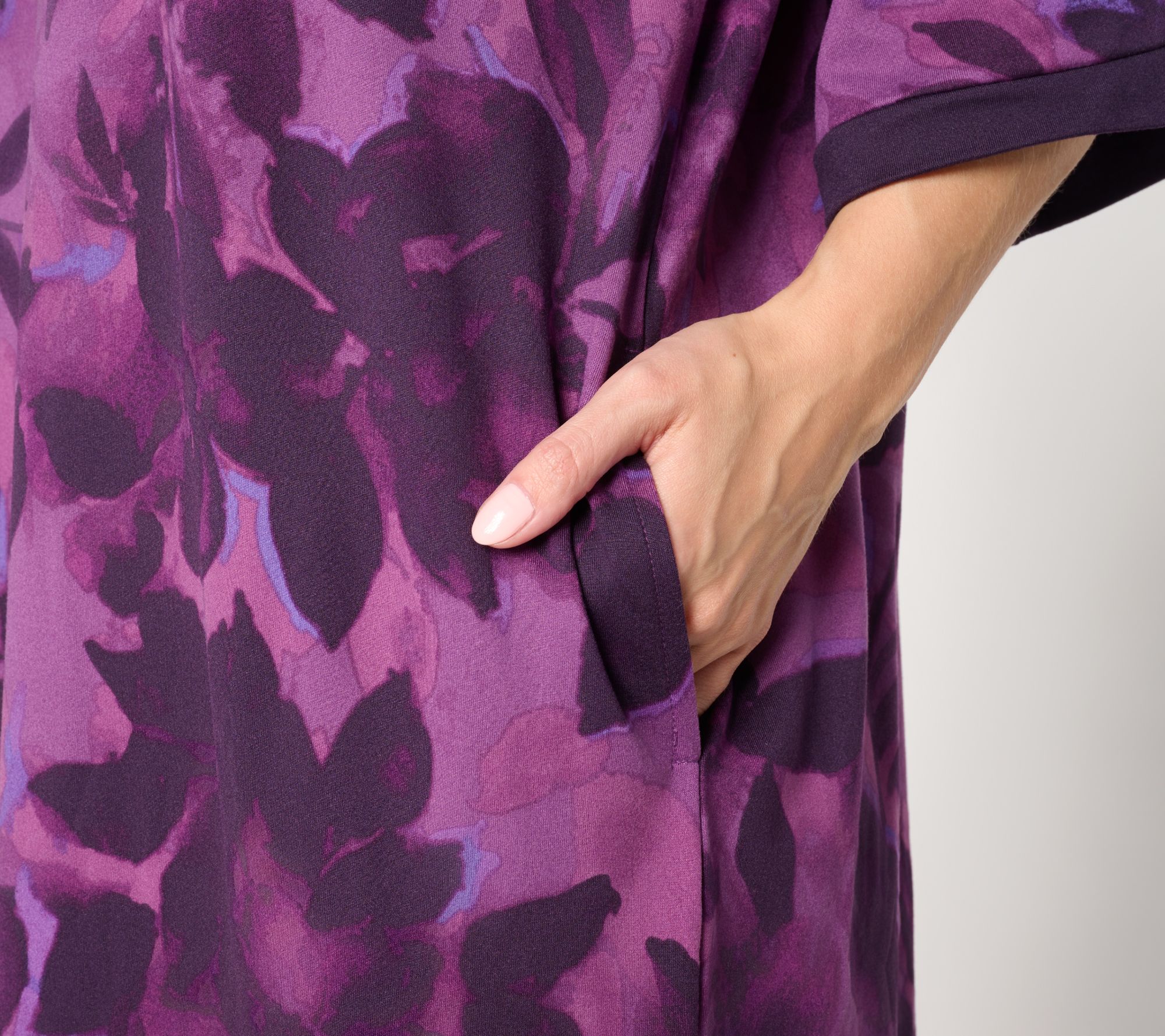 Stan Herman Sueded Jersey Caftan