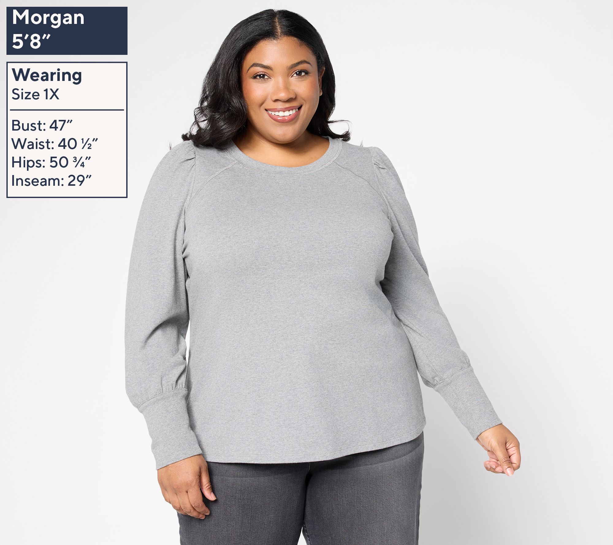 Studio Park x Amy Stran Puff Sleeve Baseball Tee