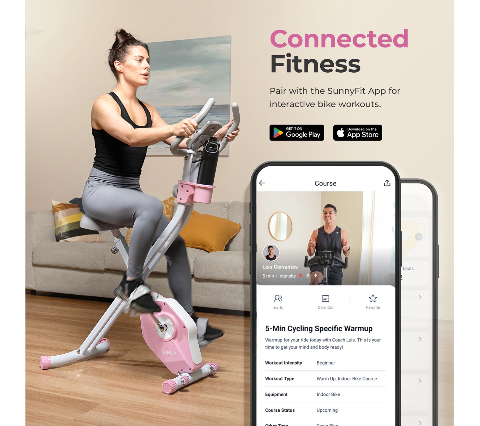 Sunny Fitness Foldable Magnetic Exercise X-BikePro