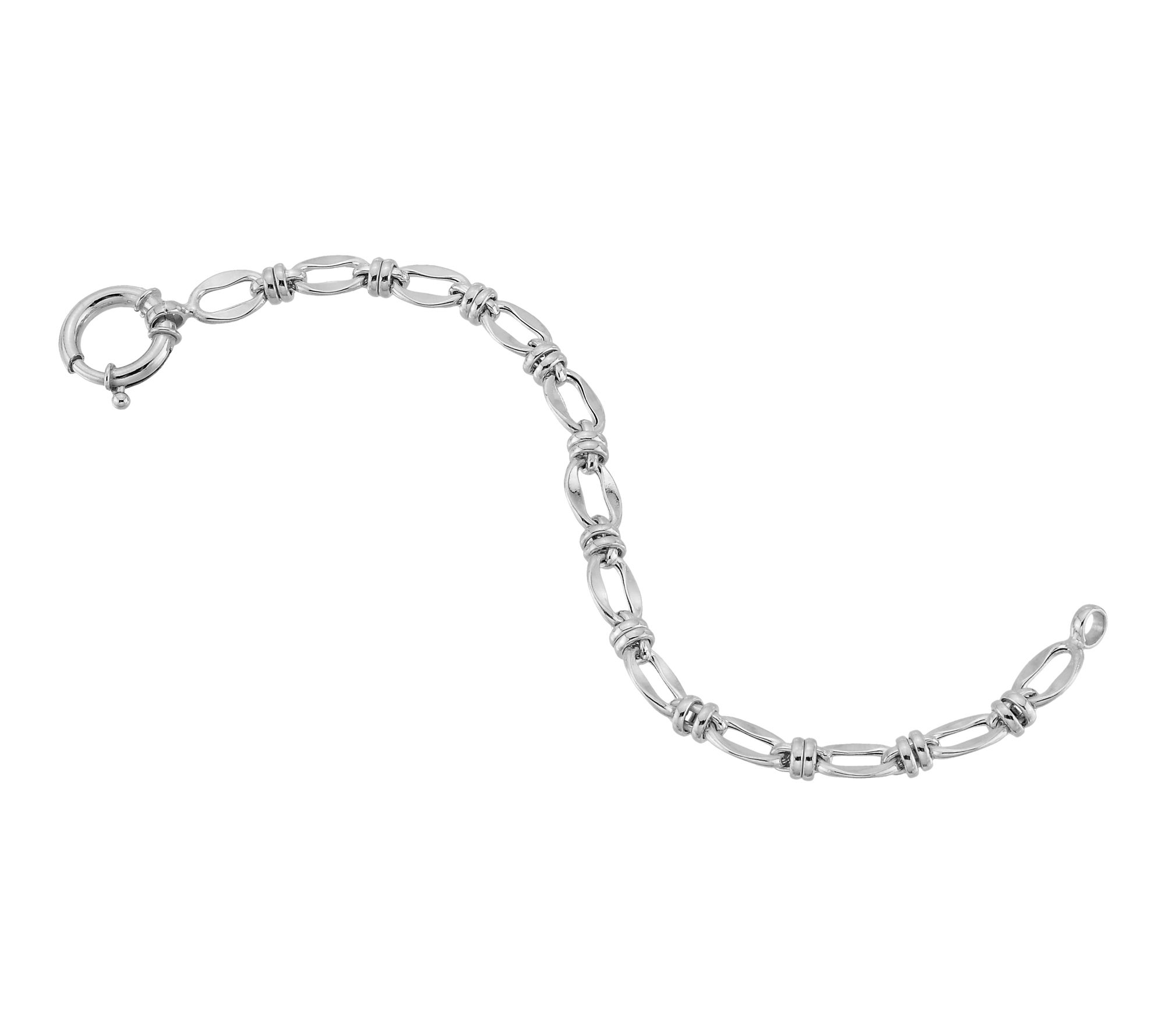 Silver Style Status Link Bracelet, Sterling Silver