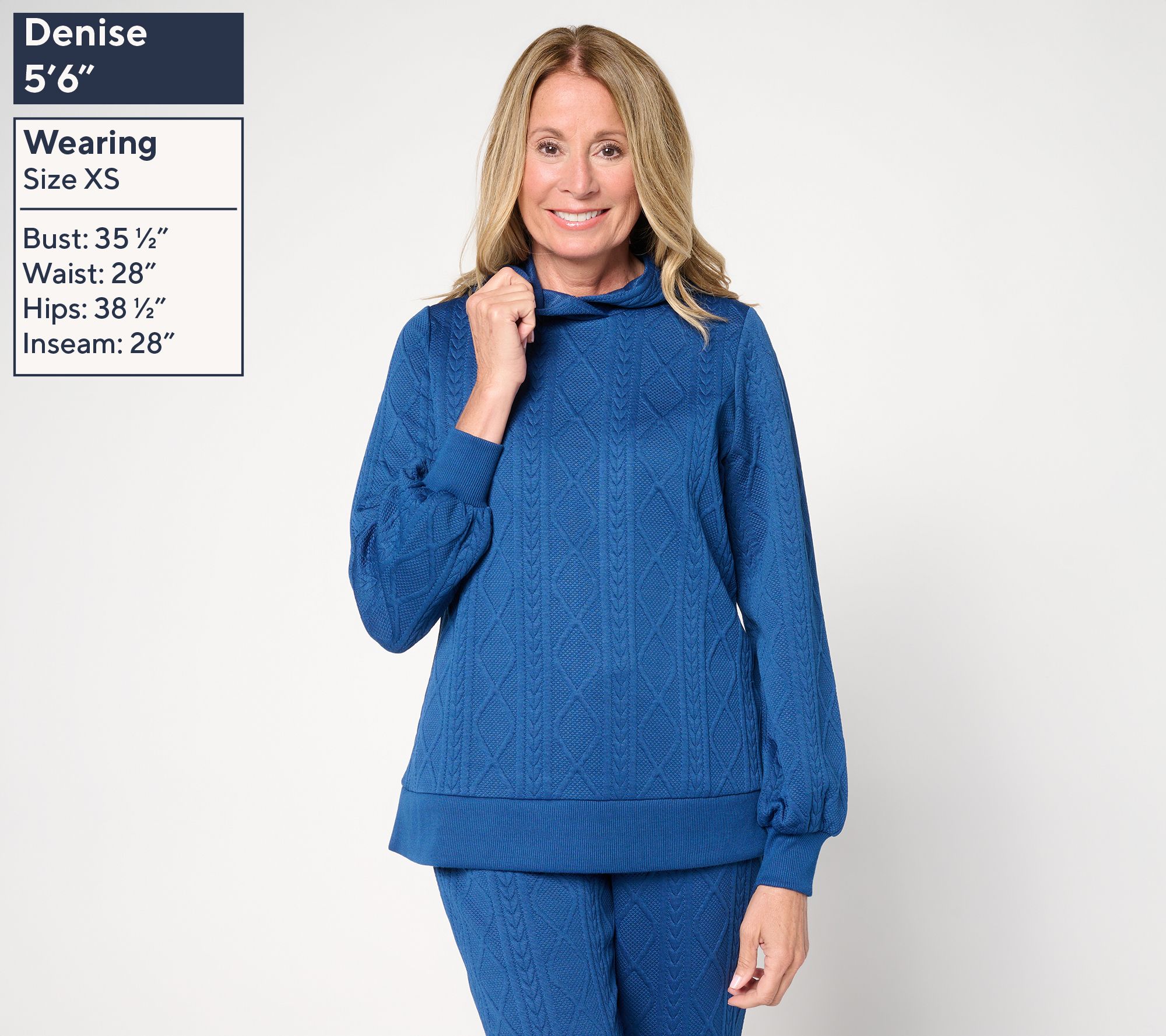 Belle by Kim Gravel Cable Chic Hoodie