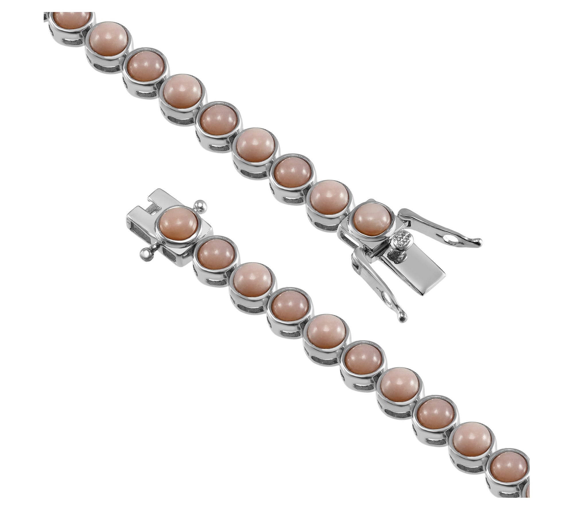 Affinity Gems Round Gemstone Tennis Bracelet, Sterling Silver