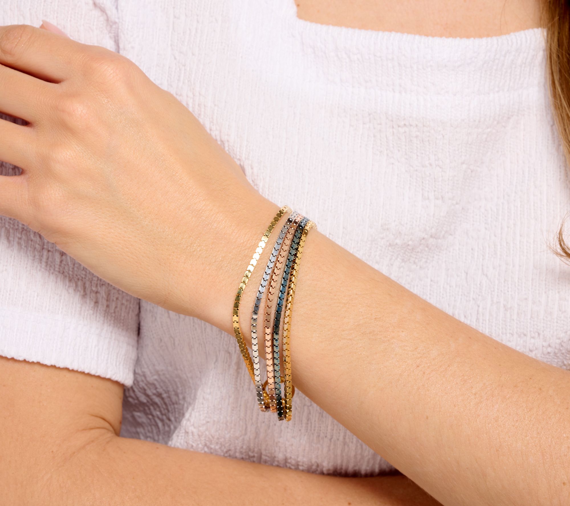 David Markstein Sterling Silver Premiere Super Cube Magnetic Bracelet