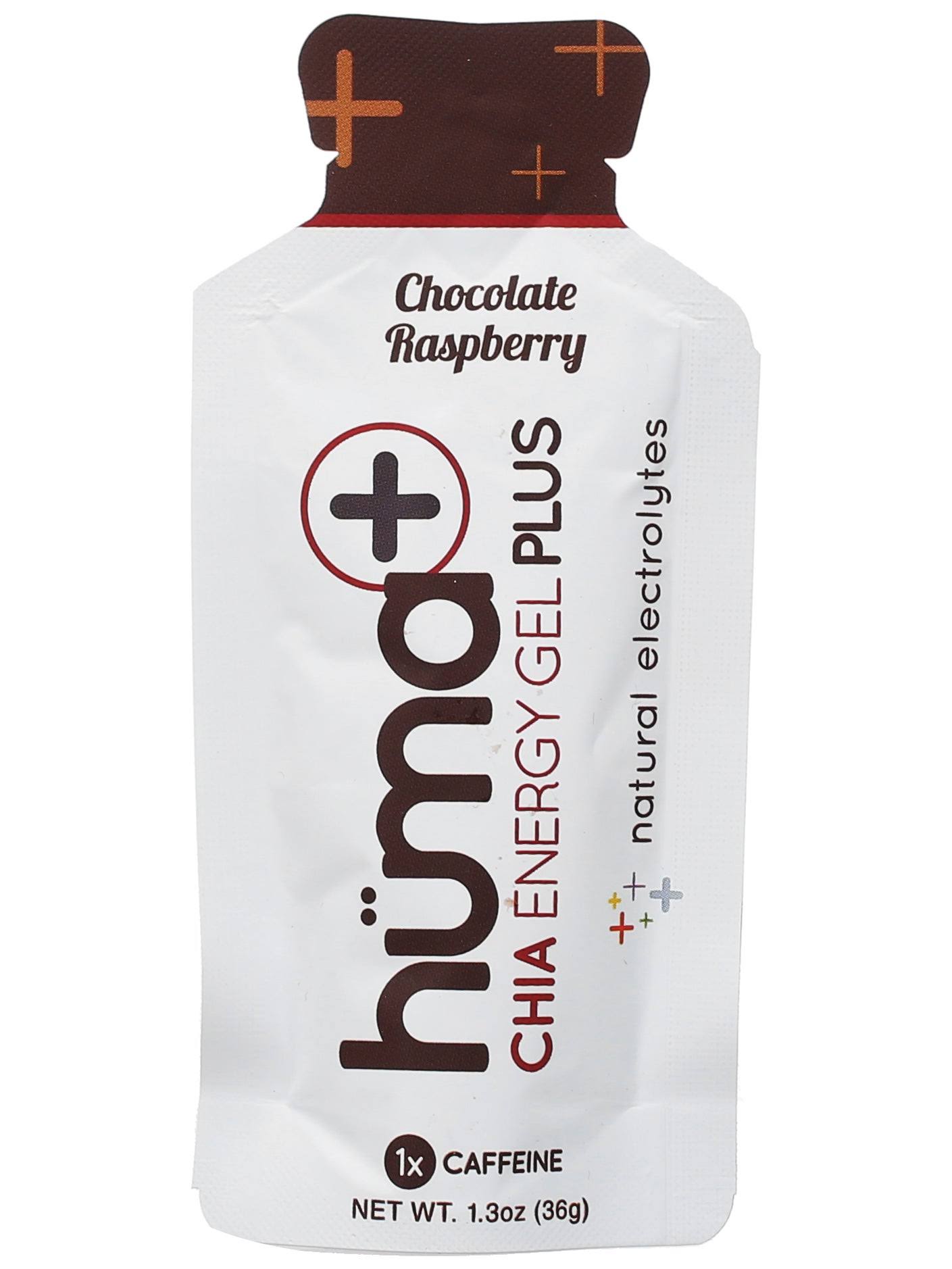 Huma Chia Energy Gel Plus 24 Pack - Chocolate Raspberry - Swimoutlet.com
