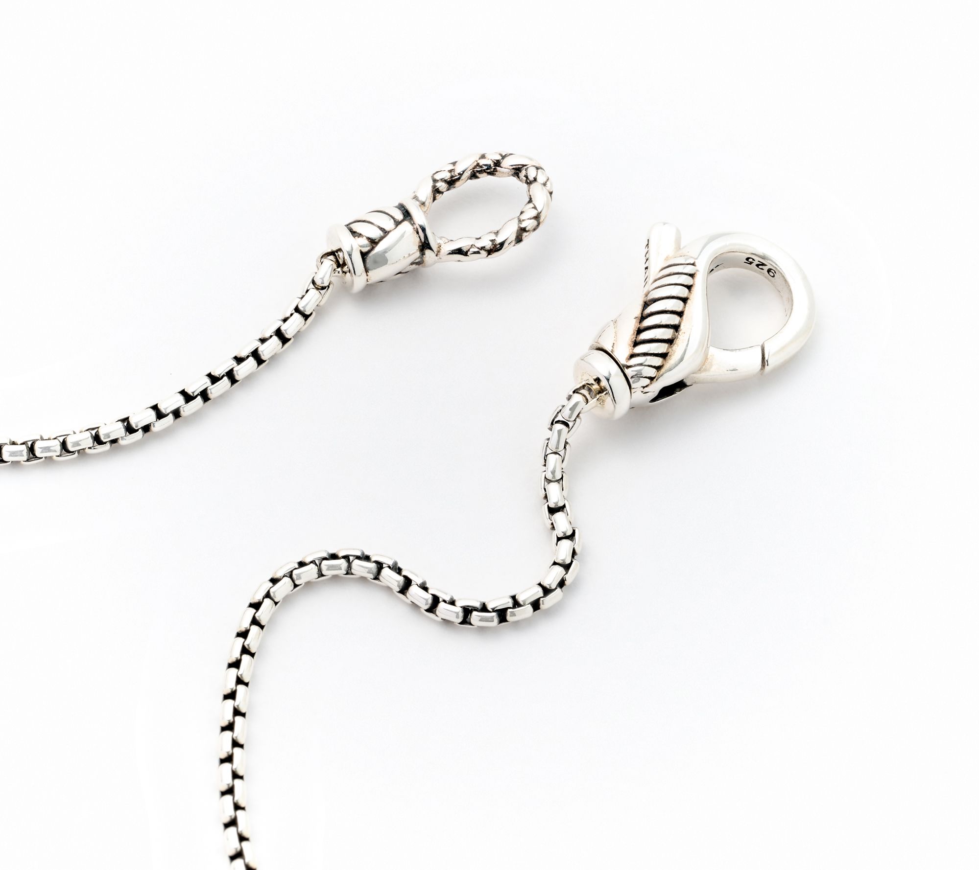 JAI Sterling Silver 1.6mm Baby Box Chain 20