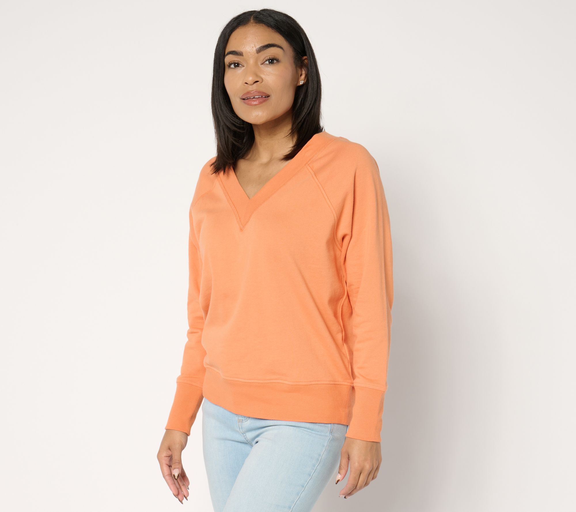 Studio Park x Amy Stran French Terry V-Neck Pullover