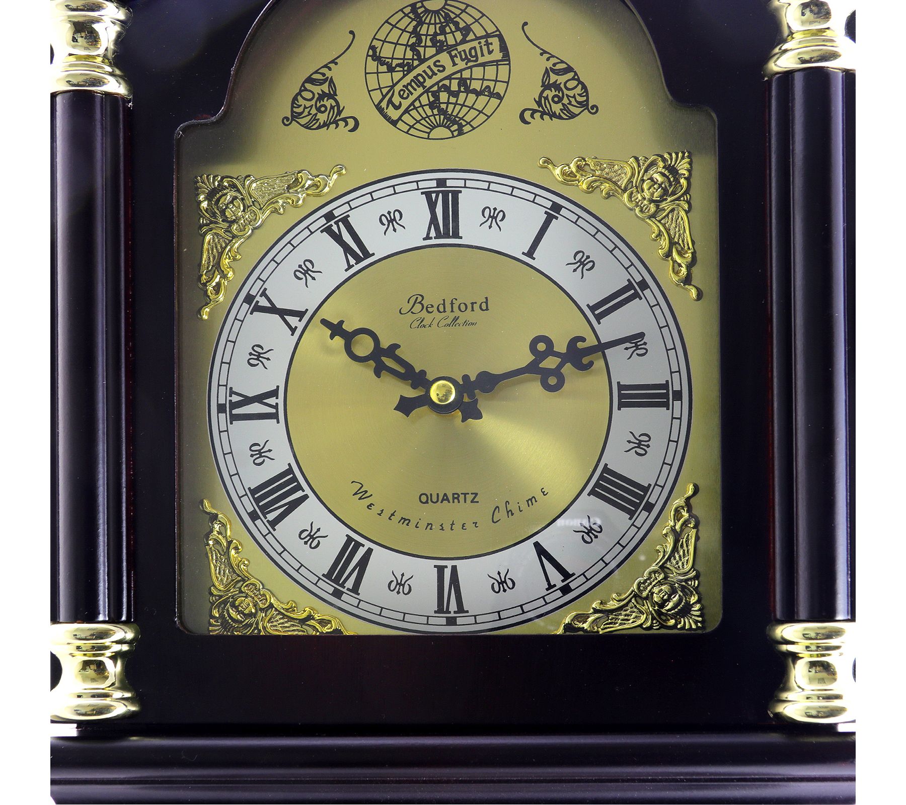 26 Inch Chiming Pendulum Wall Clock in AntiqueMahogany