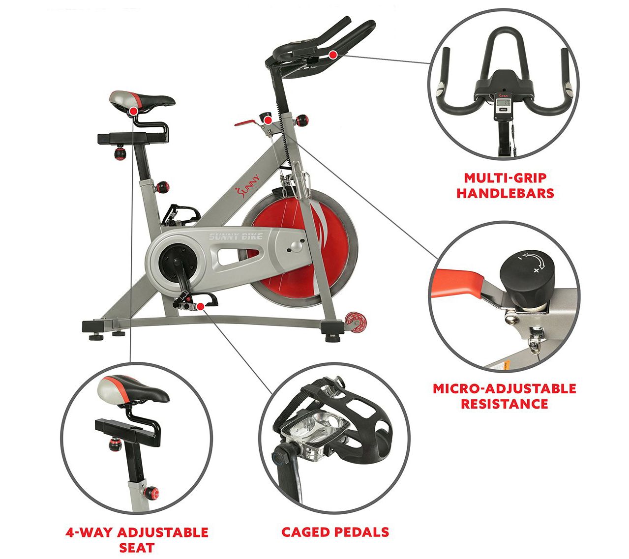Sunny Health & Fitness Pro II Indoor Cycling Bike SF-B1995