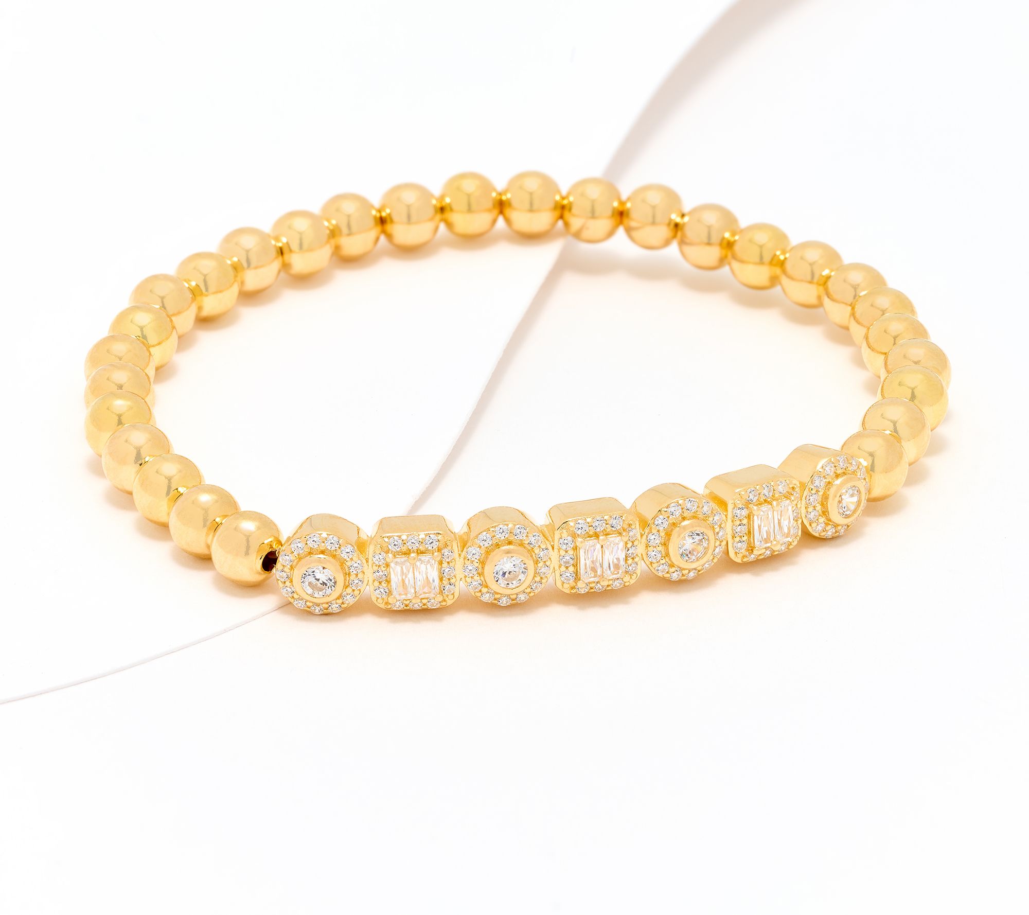 Diamonique x Kathy Levine All Star Stretch Bracelet, Sterl