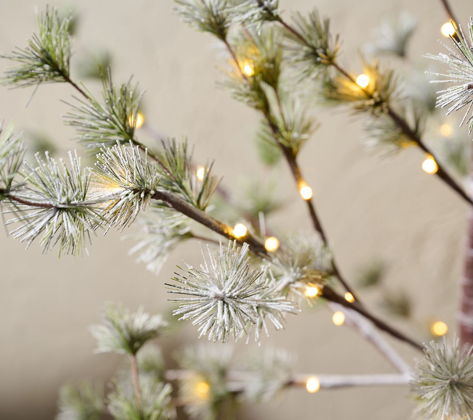 Home Reflections 4' LED Flocked Pine Tree