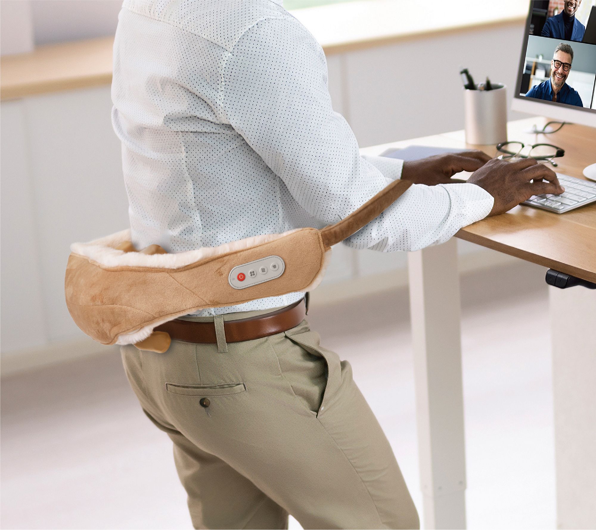 Sharper Image Real Touch Neck & Shoulder Shiatsu Massager