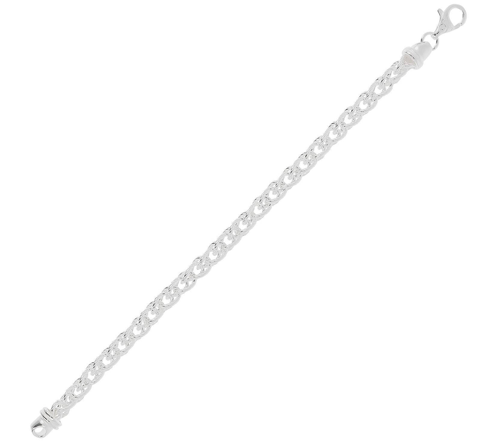 UltraFine Silver Textured Spiga Link Bracelet,2g