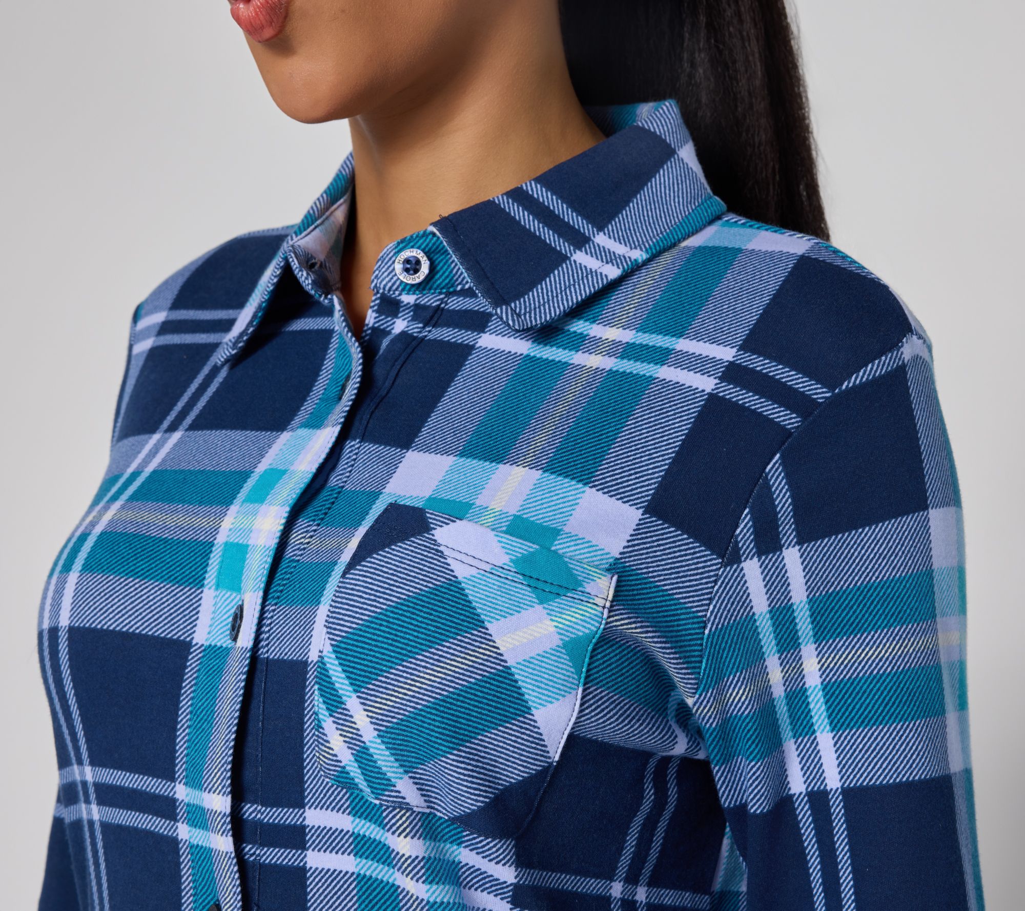 Carole Hochman 2 Pc Button Front Tunic with Legging