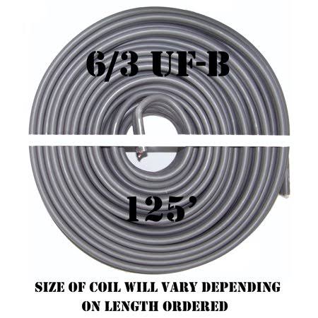 6/3 UF-B x 125' Southwire Romex Electrical Cable