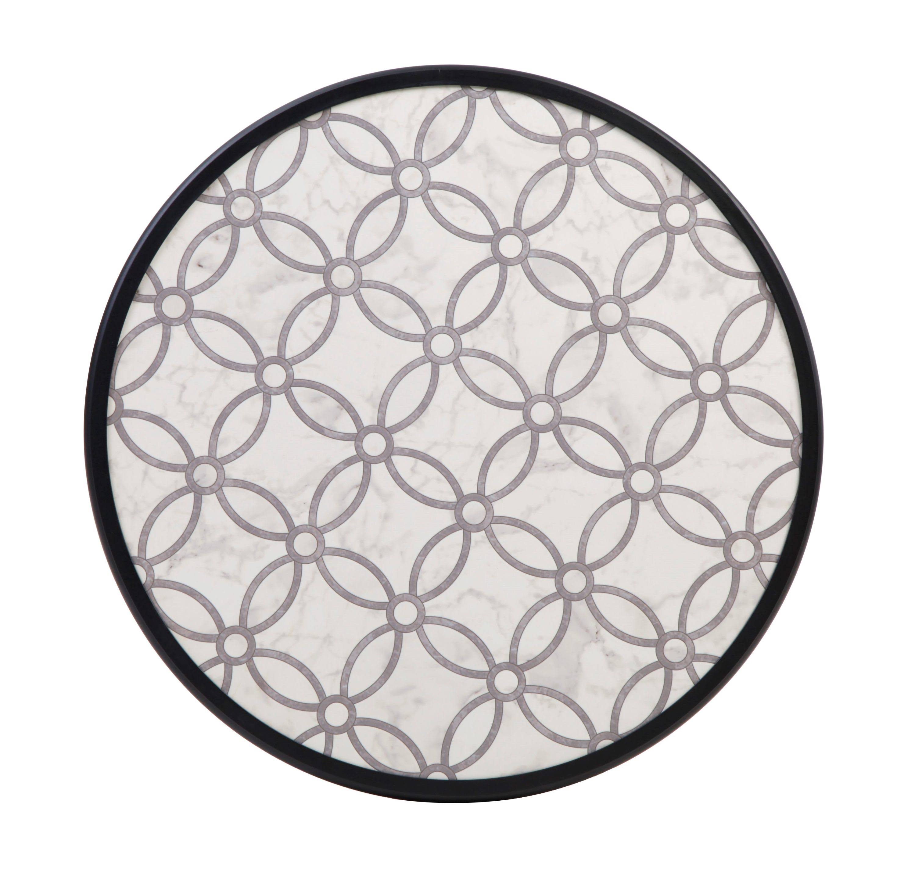 Style Selections Pelham Bay Round Outdoor Bistro Table 28-in W x 28-in L with | 720.205.001