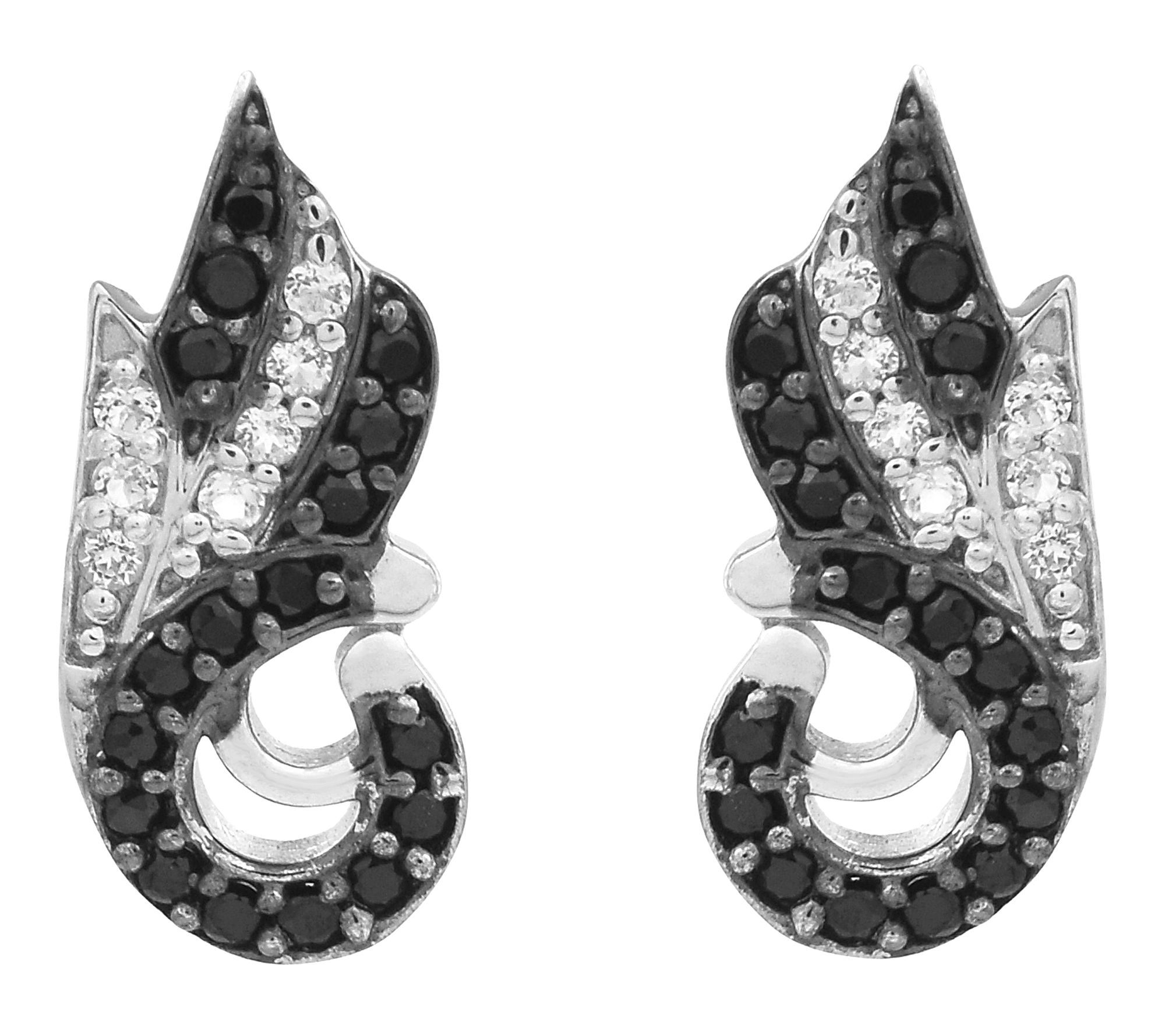Affinity Gems Spinel & Natural Zircon Drop Earrings, Sterling