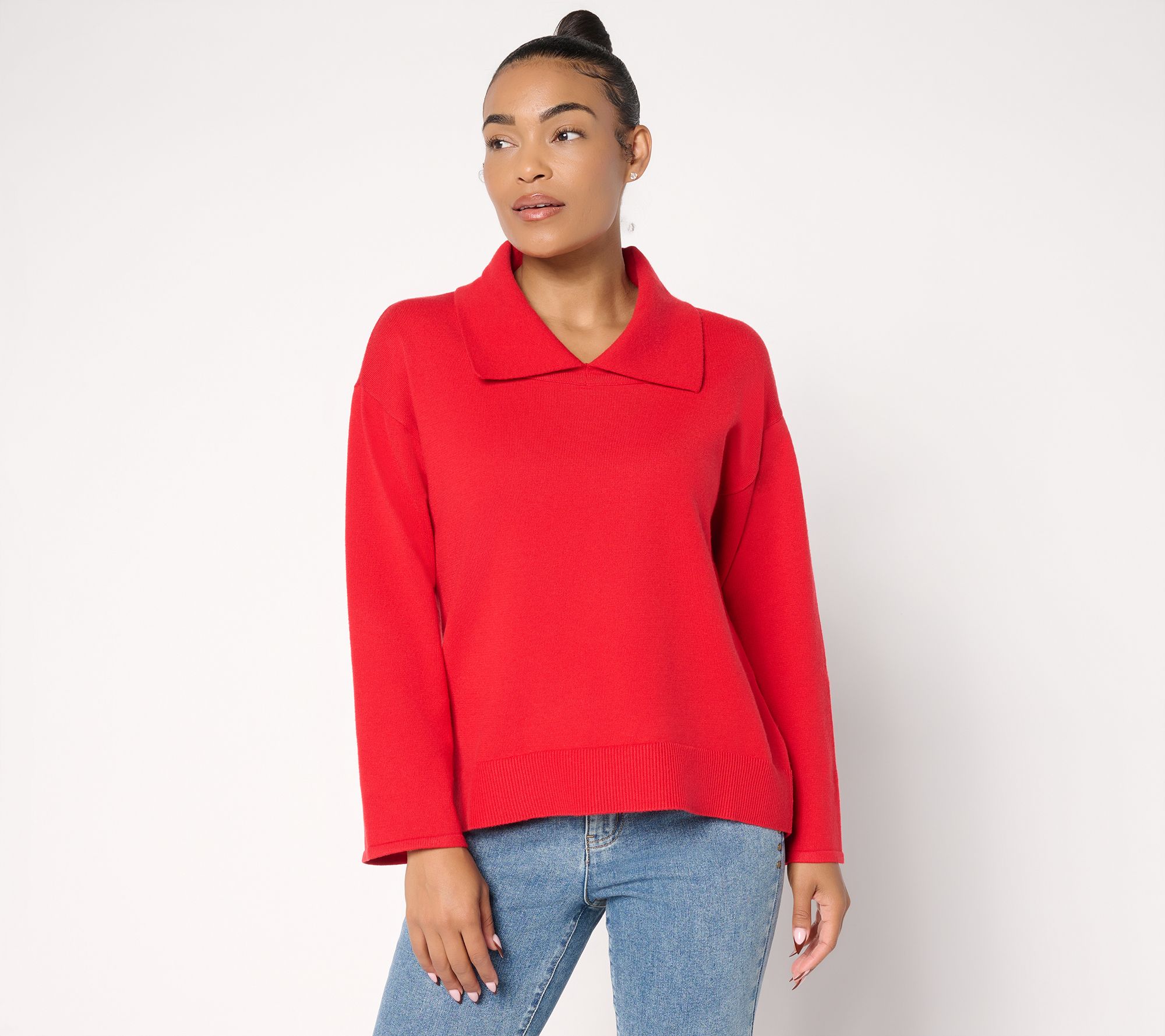 Me by Jennie Garth Miles Hi-Low Sweater