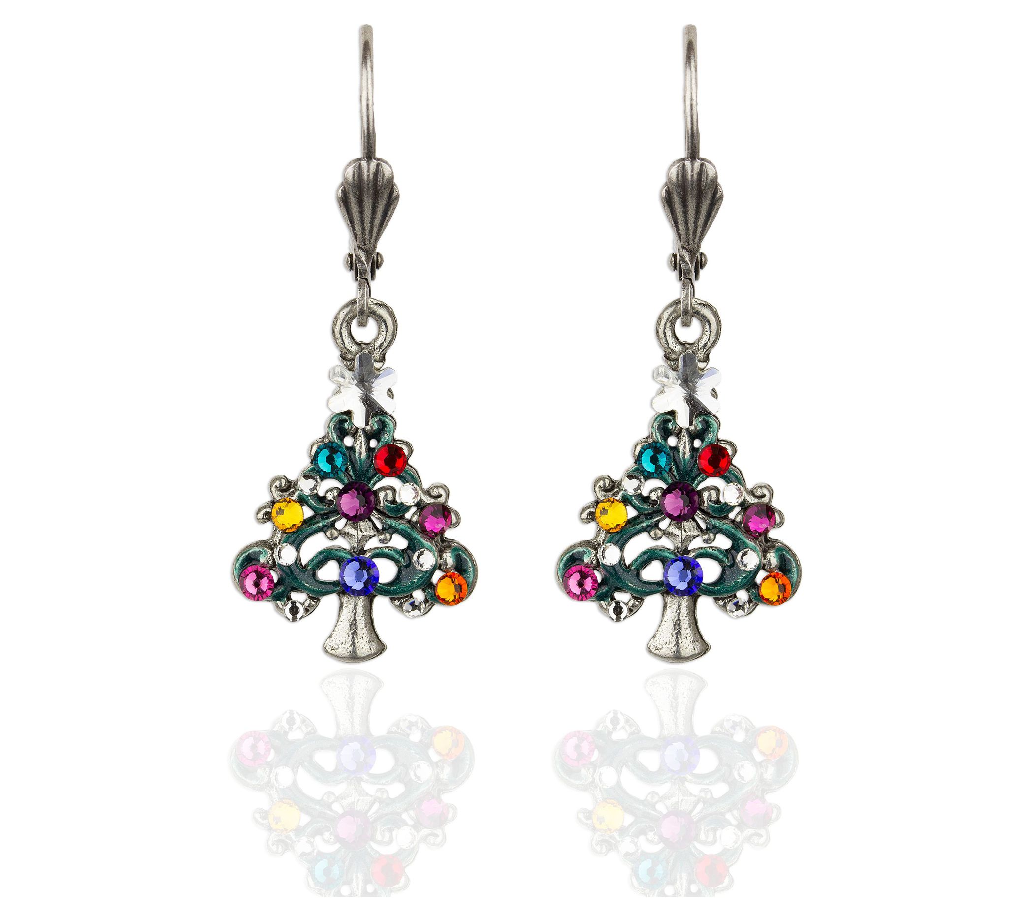 Anne Koplik Crystal Christmas TreeEarrings