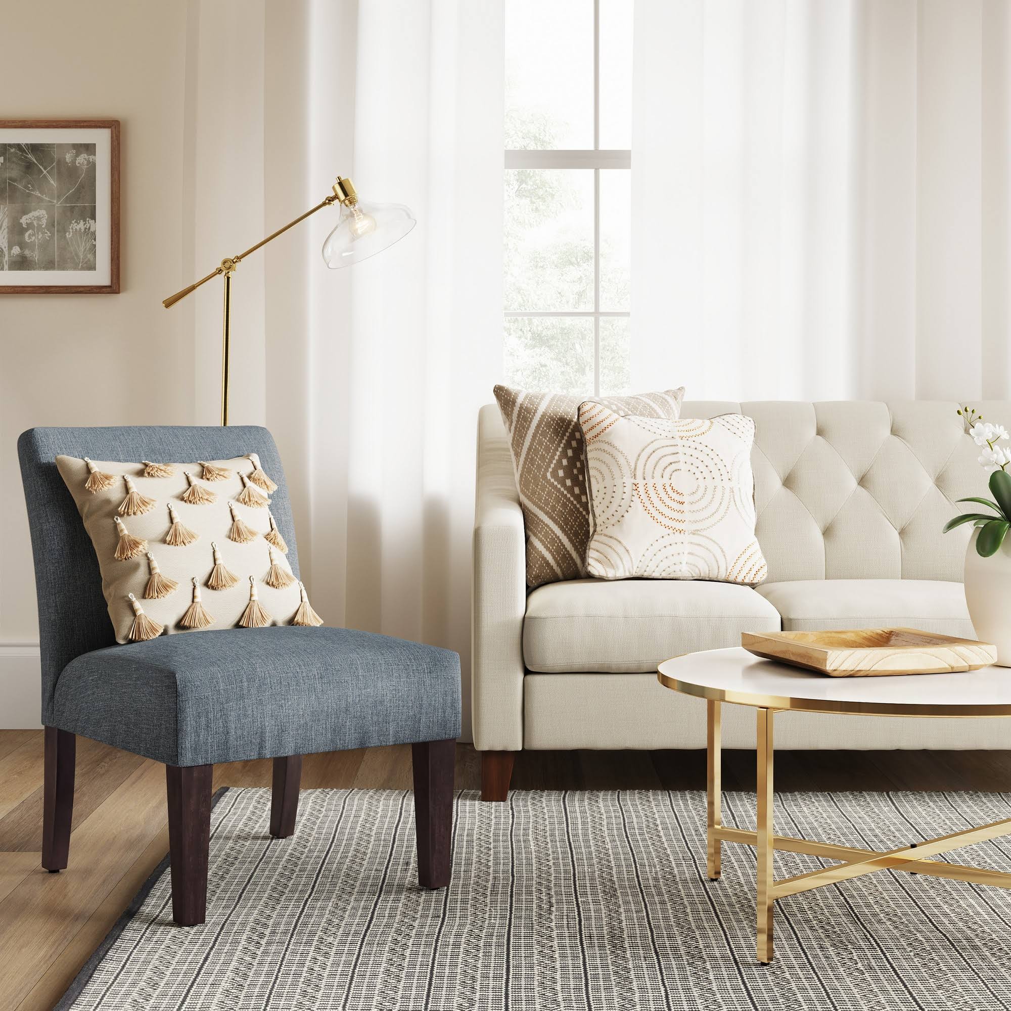 Threshold Quincy Basic Slipper Chair - Blue