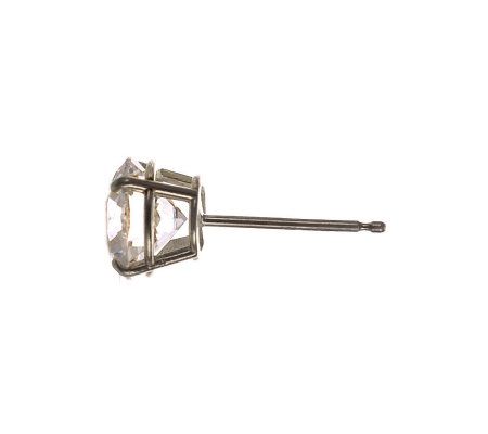 Diamonique 2.00 ct tw Round Stud Earrings, 14KGold