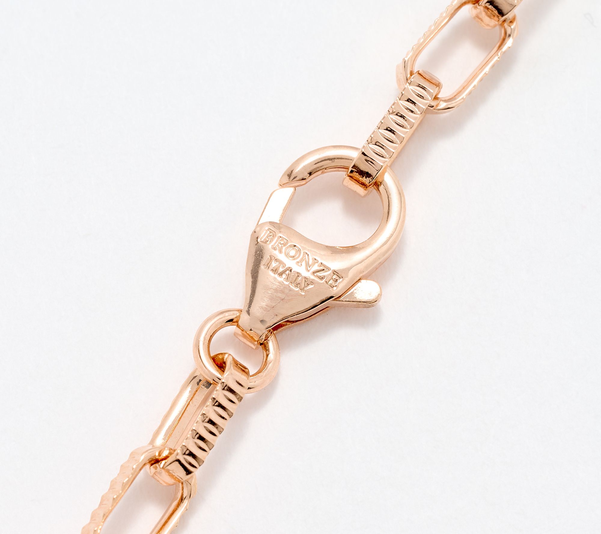 David Markstein Bronze Premiere Luxe Paper Clip Necklace, 22