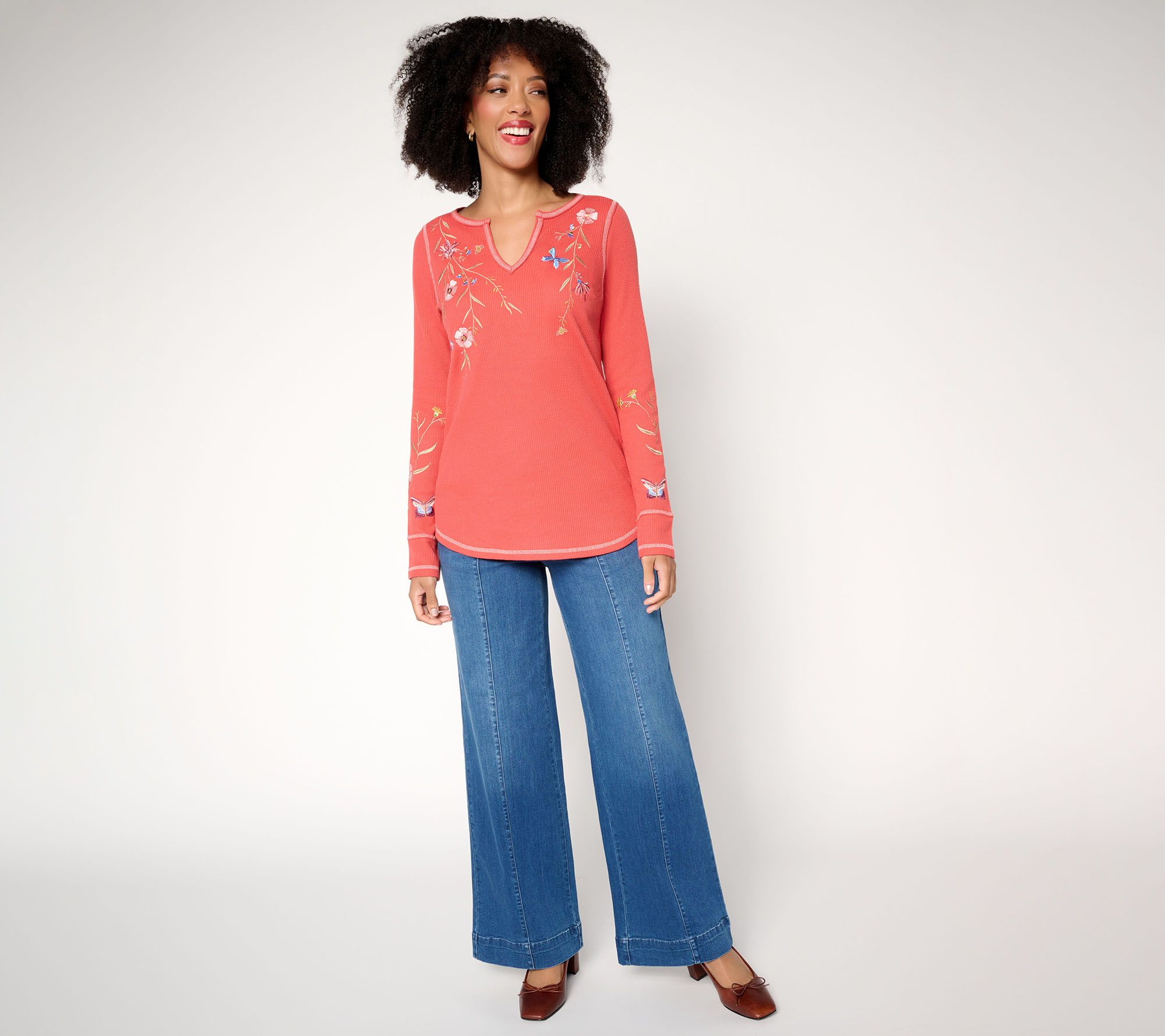 Belle Boho by Kim Gravel Wild & Free Micro Waffle Top