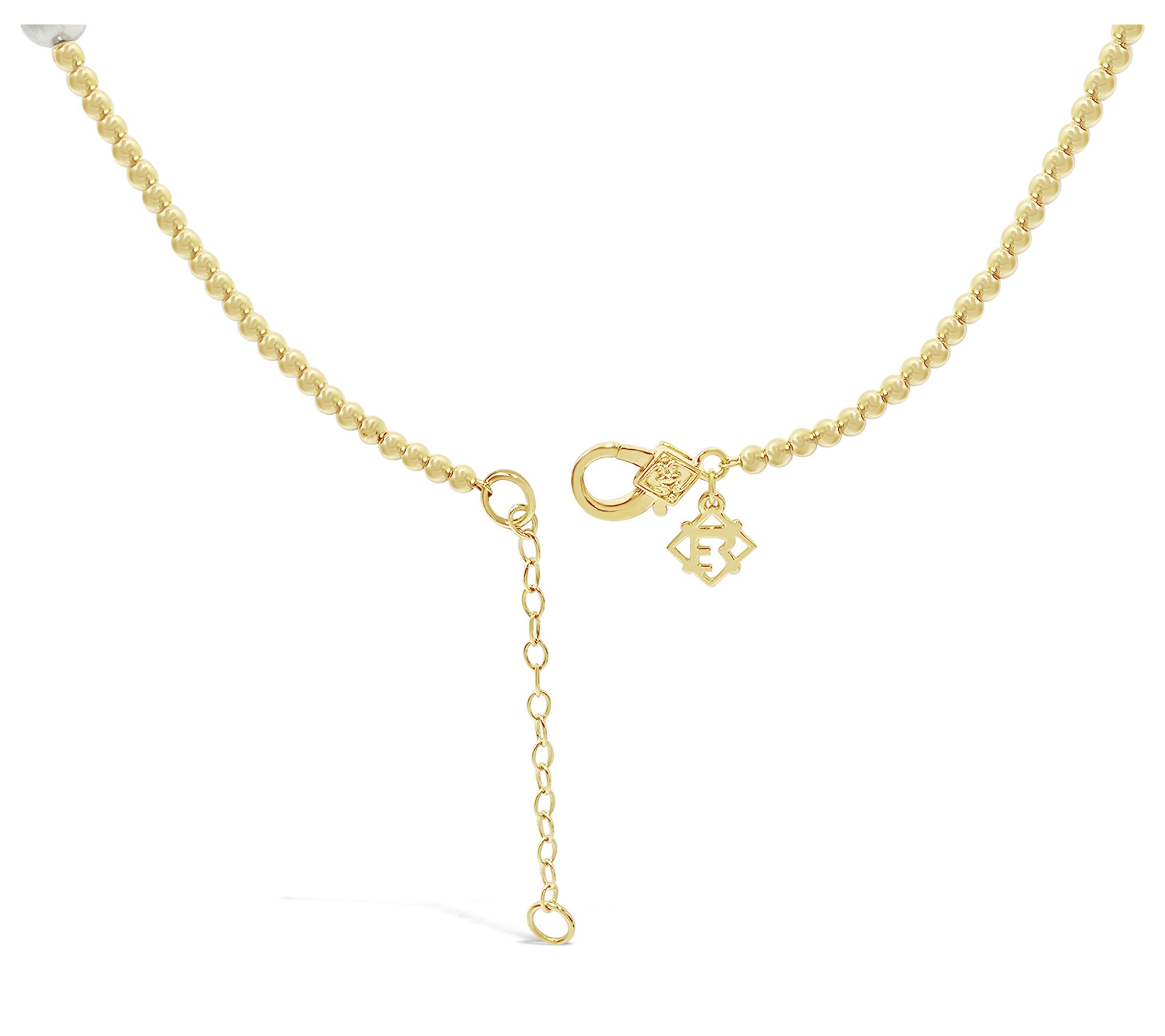 Elyse Ryan 14K Gold Clad Cultured Pearl & BeadNecklace