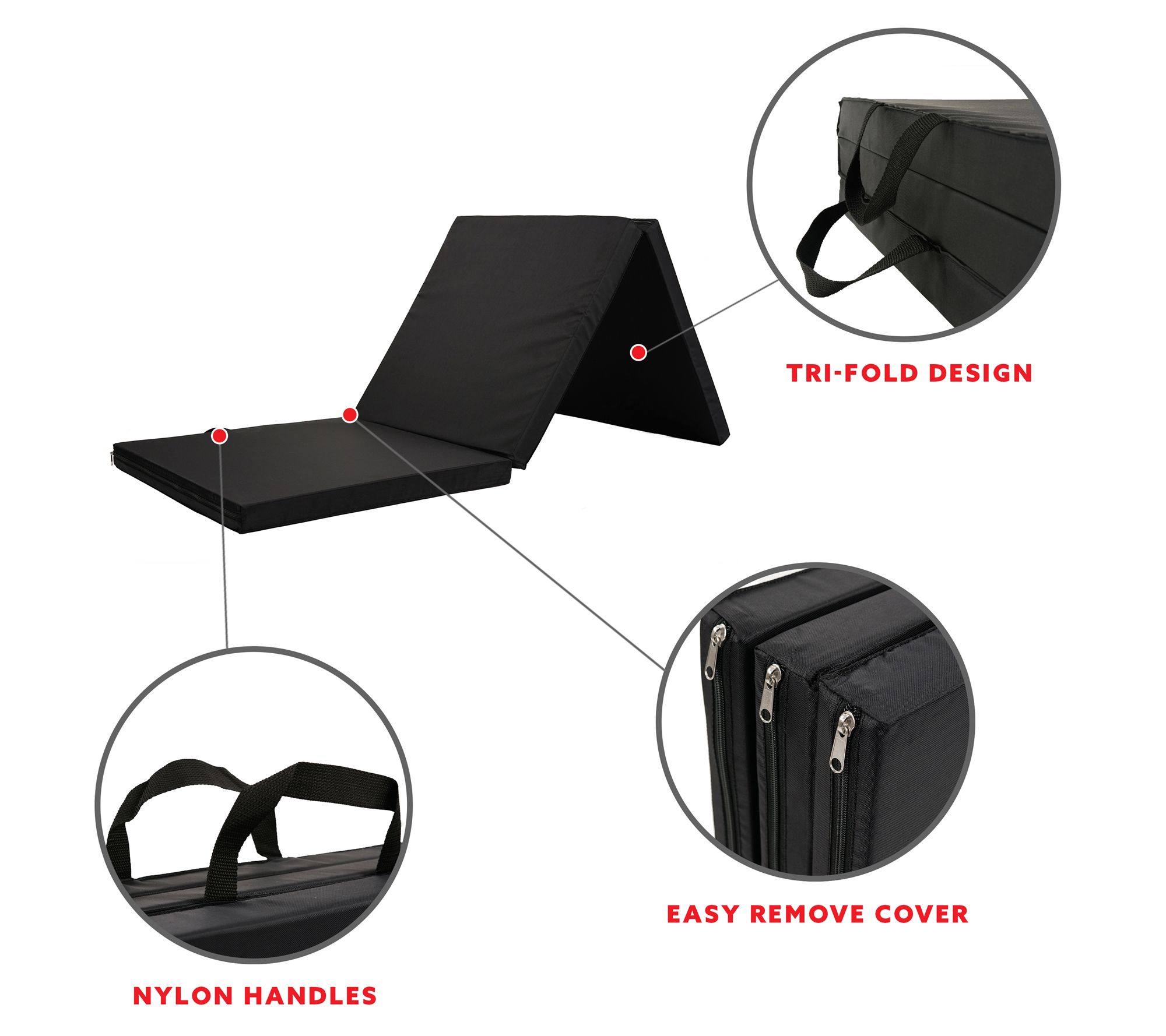 Sunny Health & Fitness Tri-Fold Exercise Mat