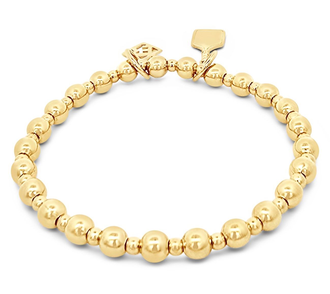 Elyse Ryan 14K Gold Clad Pickle Ball Bracelet