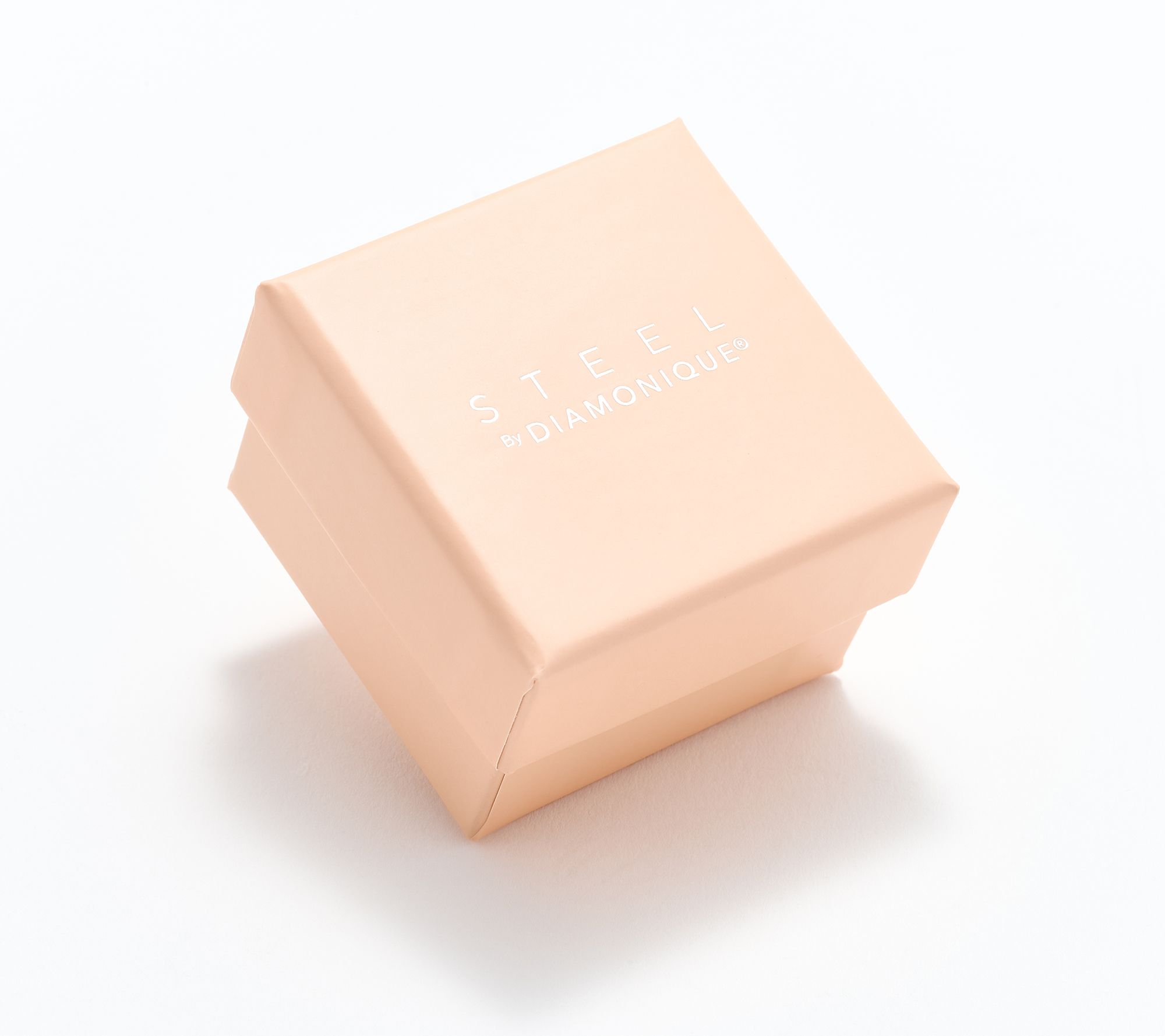 Steel by Diamonique Baguette Cut Hoop Earrings