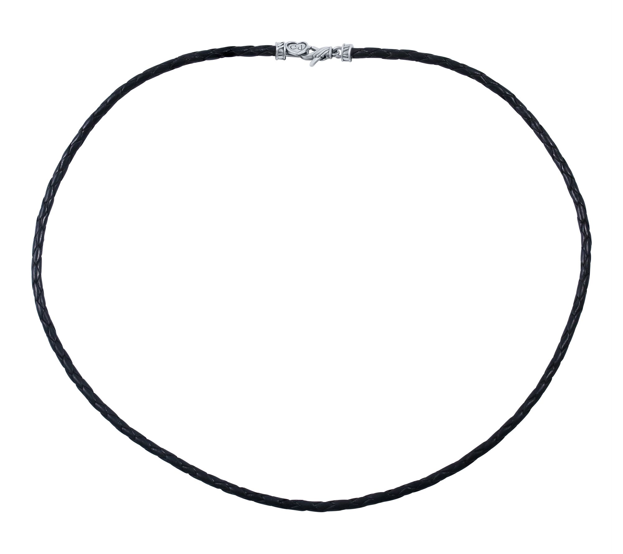 Christian James by Scott Grimes Sterling 3mm Leather Necklace