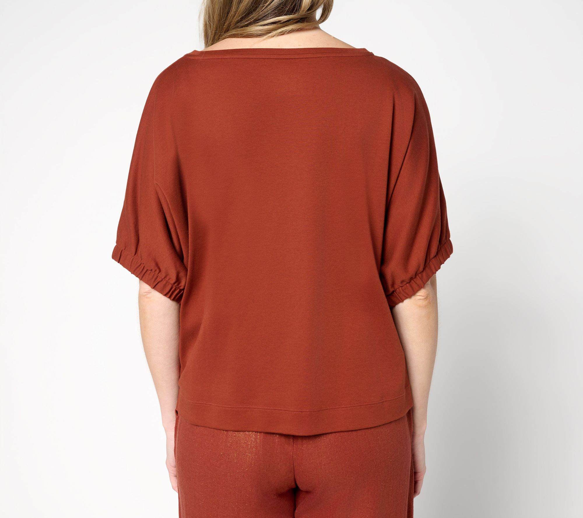 Carla Rockmore Collection 100% Cotton Dolman Sleeve Top