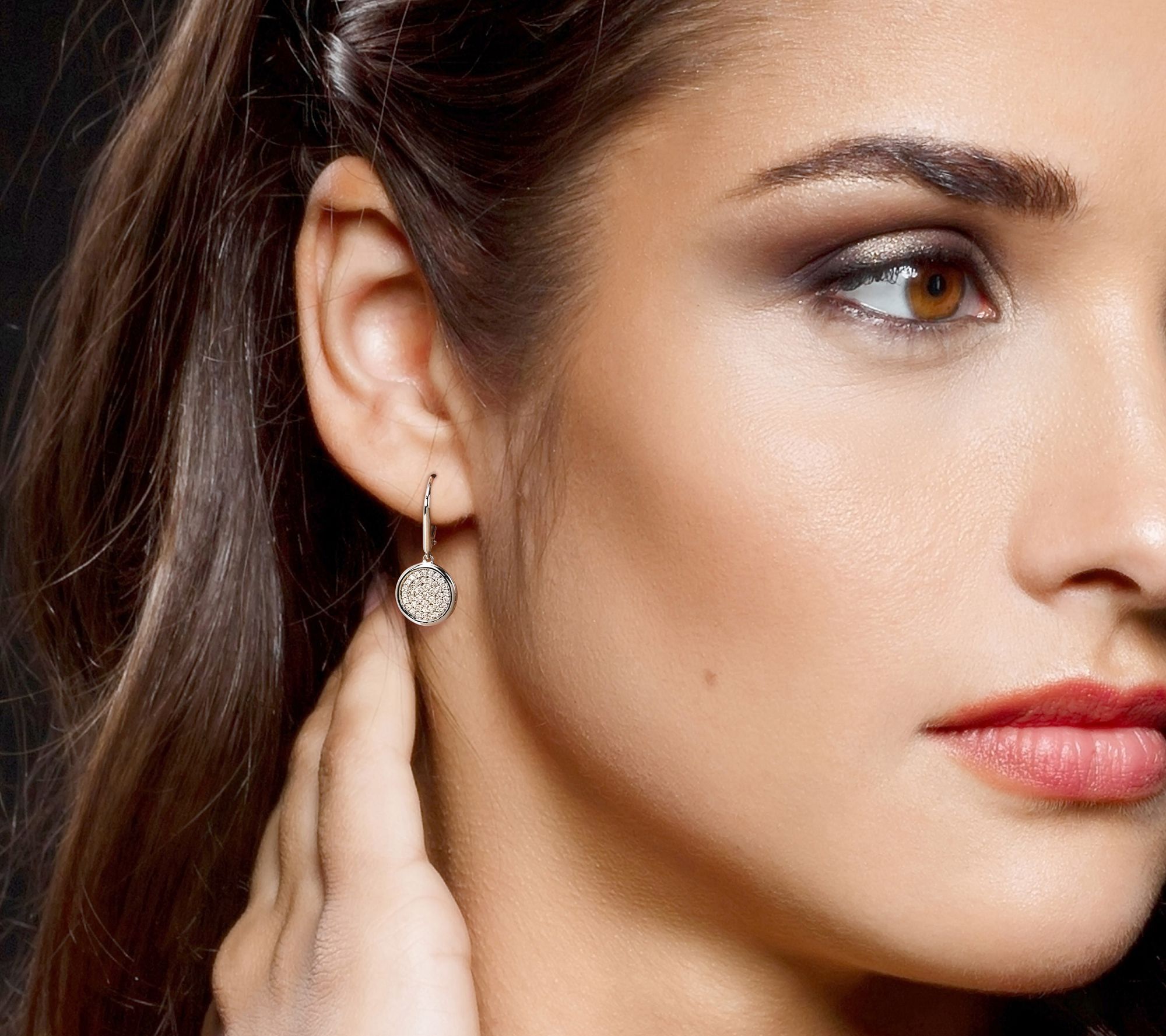 Affinity 0.45 cttw Round Diamond Drop Earrings, 14K