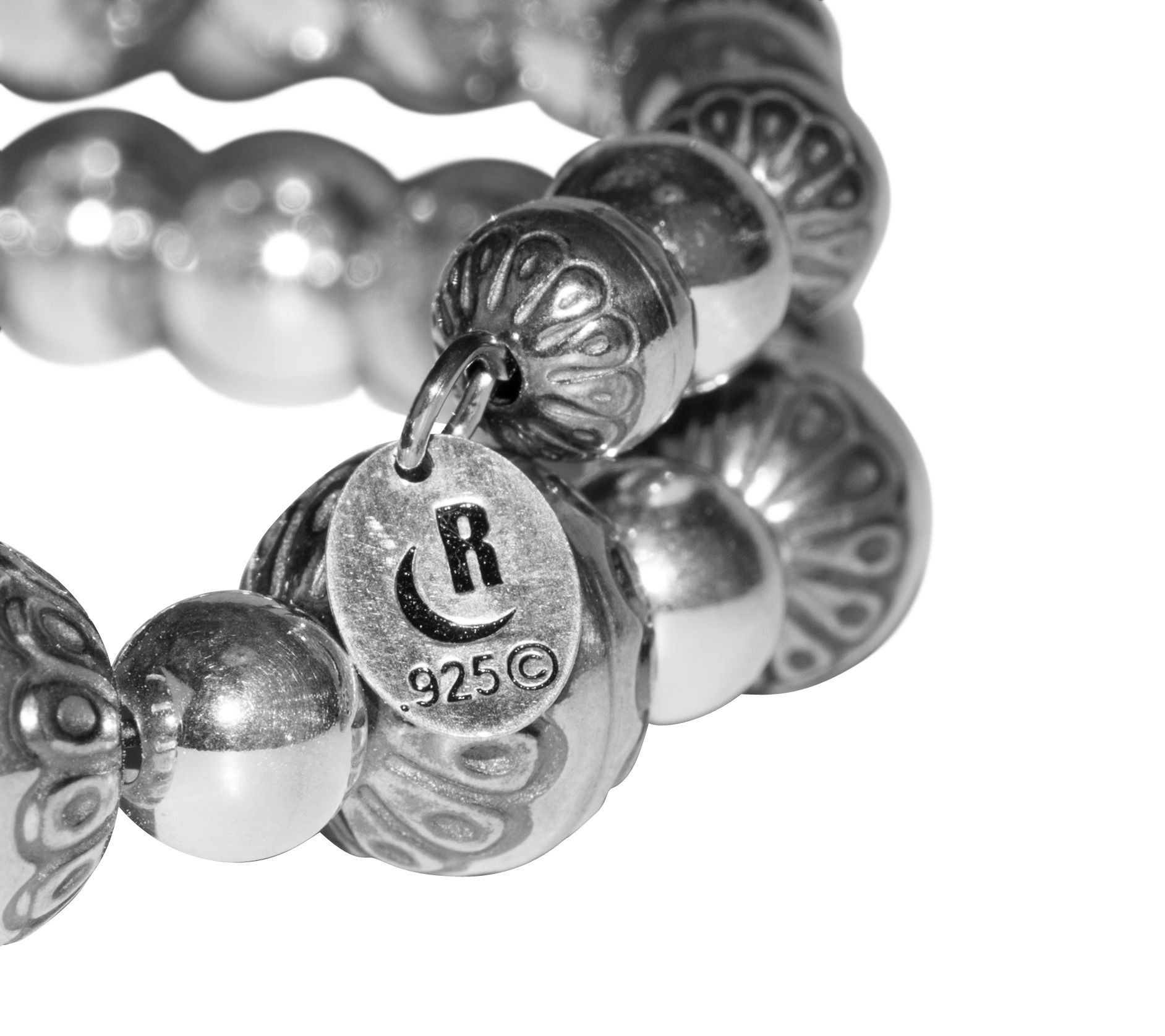 American West Classics Sterling Beaded Coil Wrap Bracelet