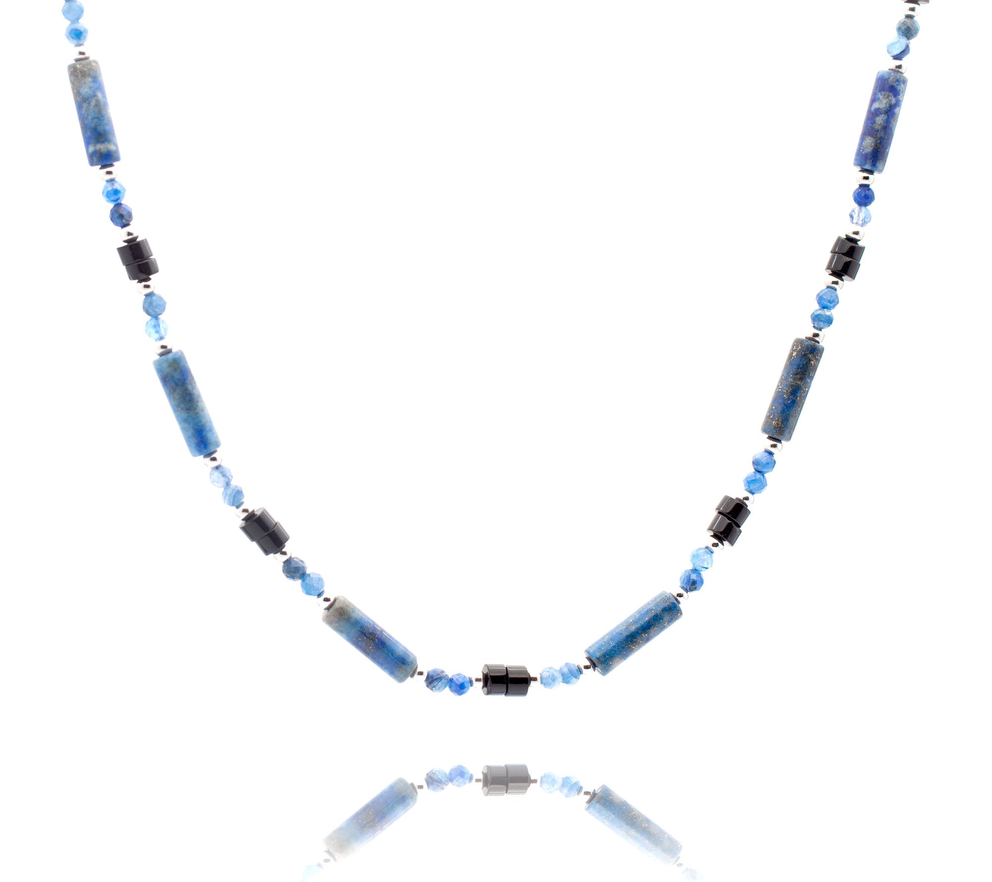Or Paz Multi-Gemstone Bar & Bead Necklace