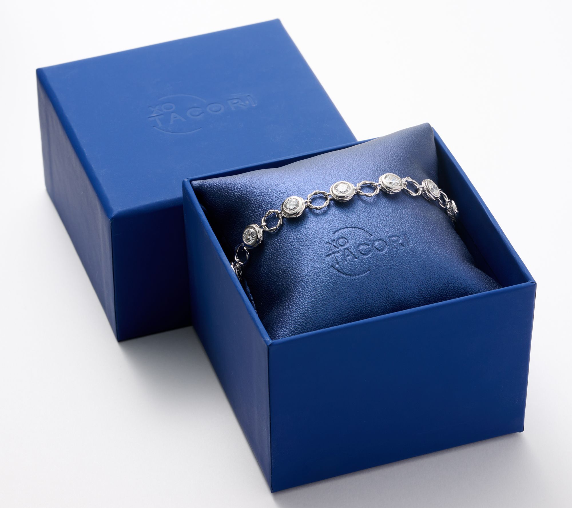 XO TACORI Lab Grown Diamond 5.5 cttw Station Bracelet, 14K