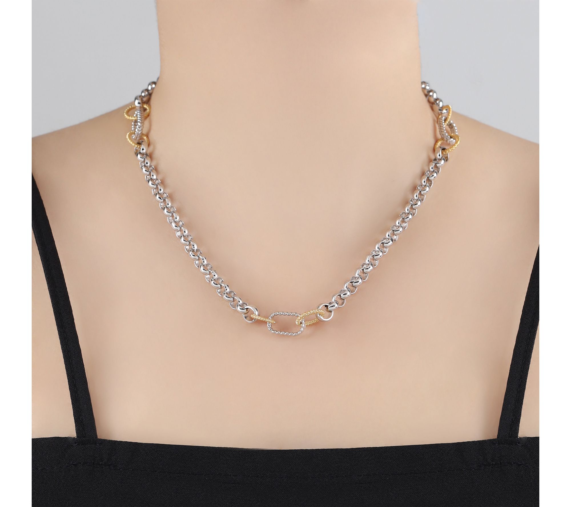 Tiffany Kay Studio Sterling Silver & 14K Gold Clad Necklace