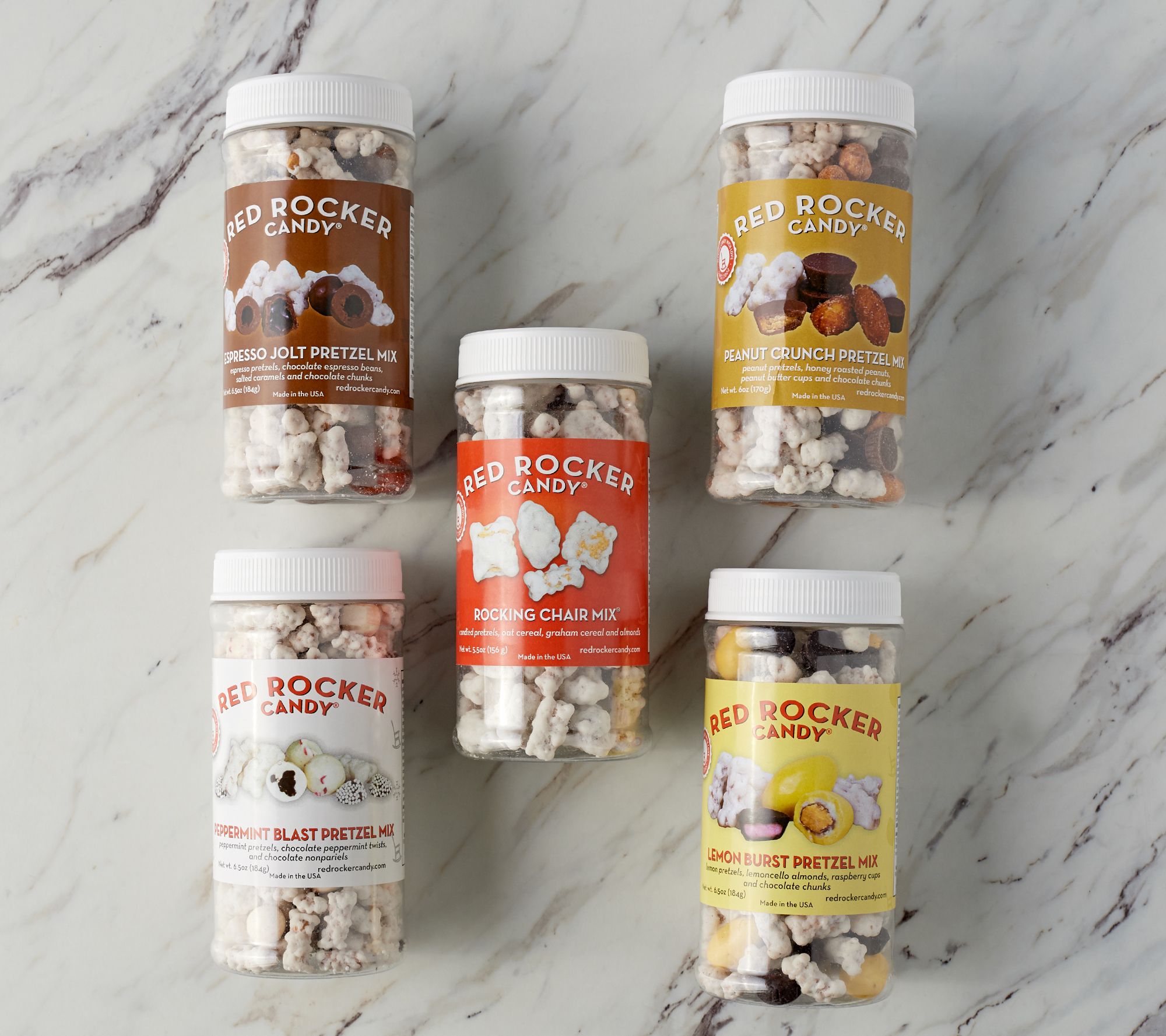 Red Rocker Candy (5) Sweet & Salty Pretzel Mixes