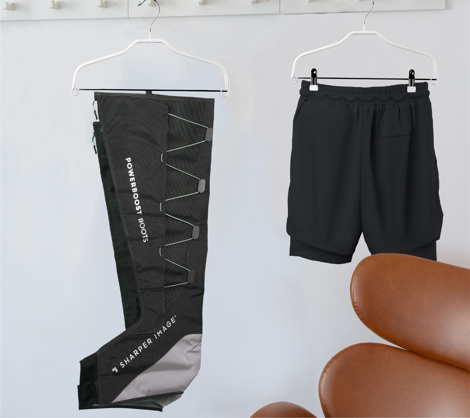 Sharper Image PowerBoost Air Compression Leg Massager 32