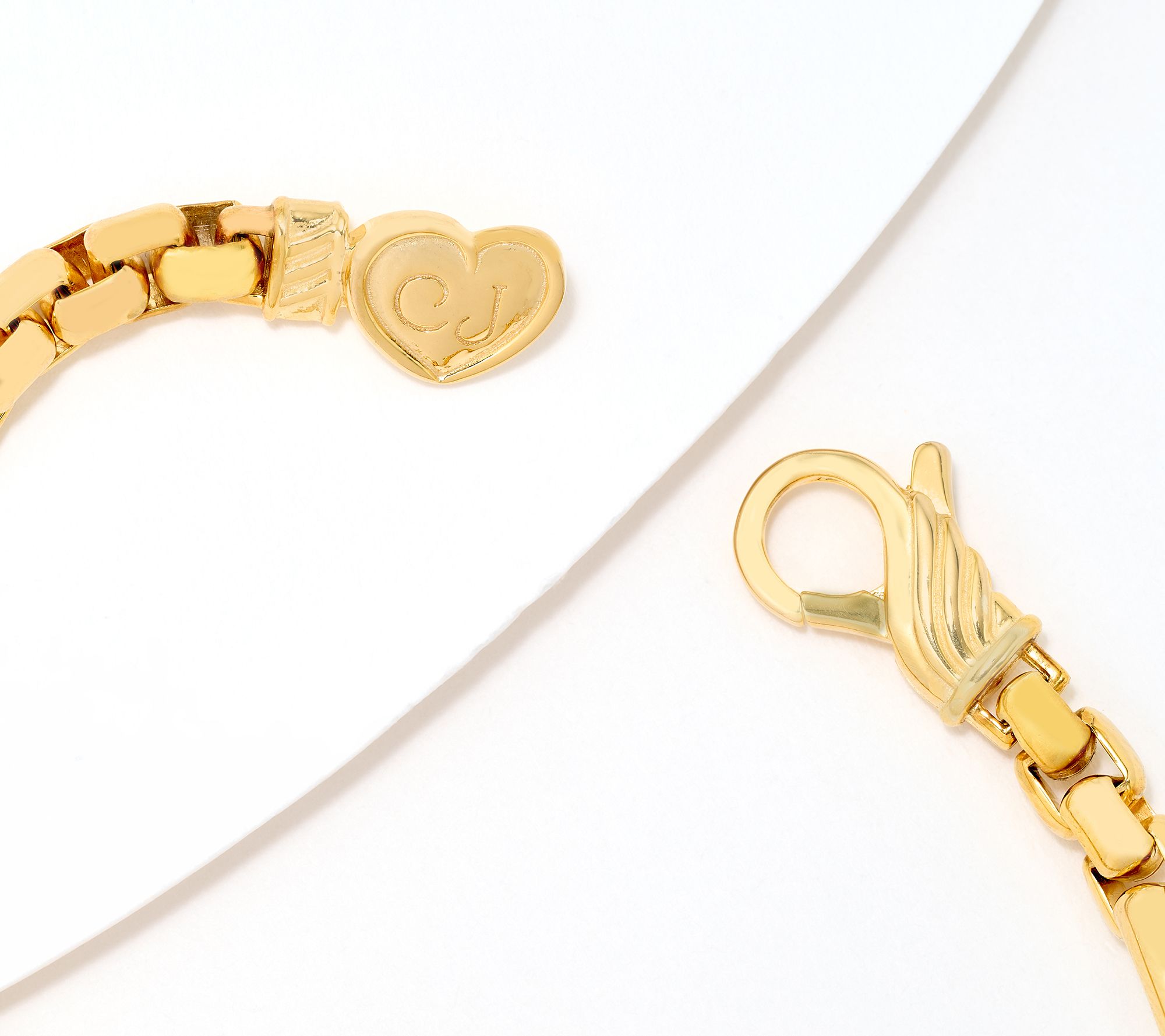 Christian James by Scott Grimes 14K Clad 5mm 7x1 Luciano Bracelet, 14.8g