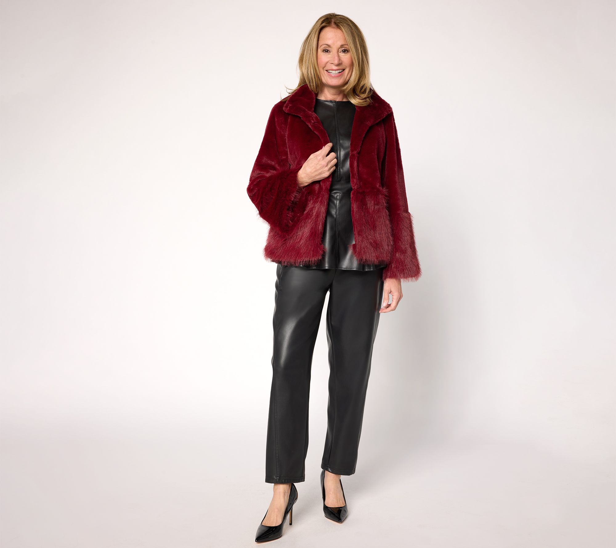 Carla Rockmore Collection Faux Fur Jacket