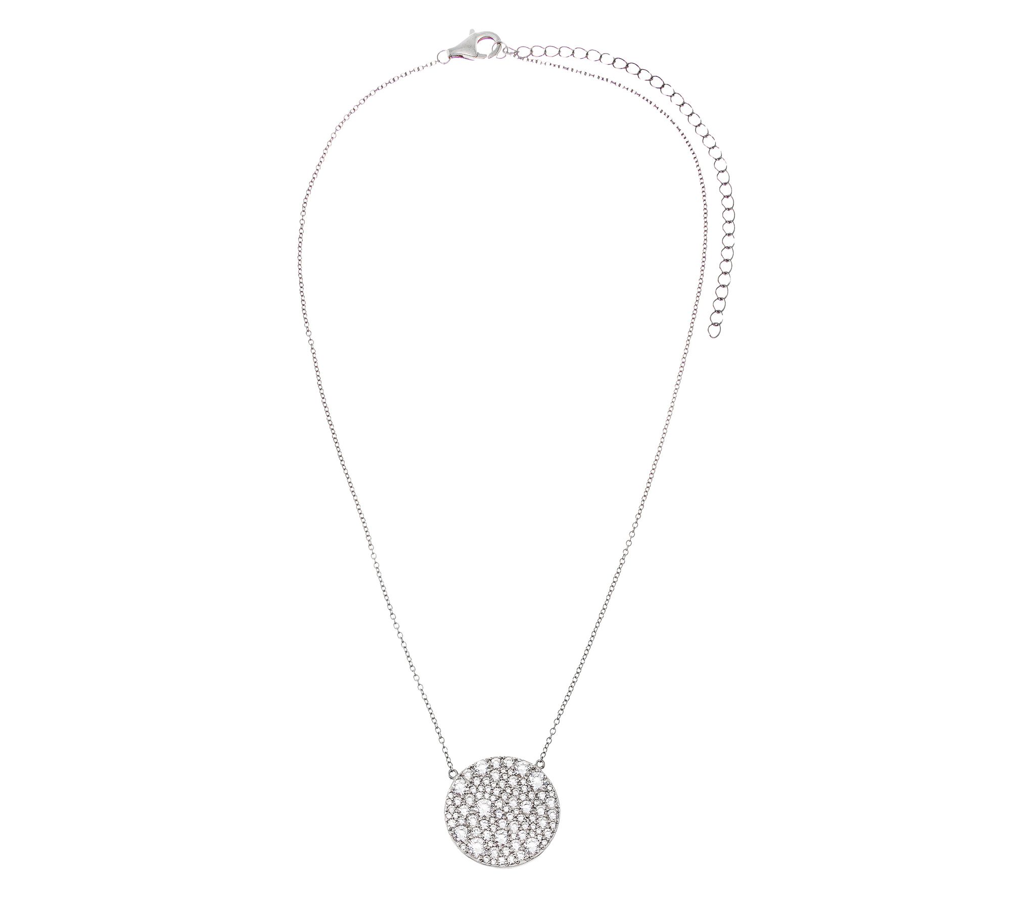 Diamonique x Jennifer Miller Cobble Stone Necklace, Sterling