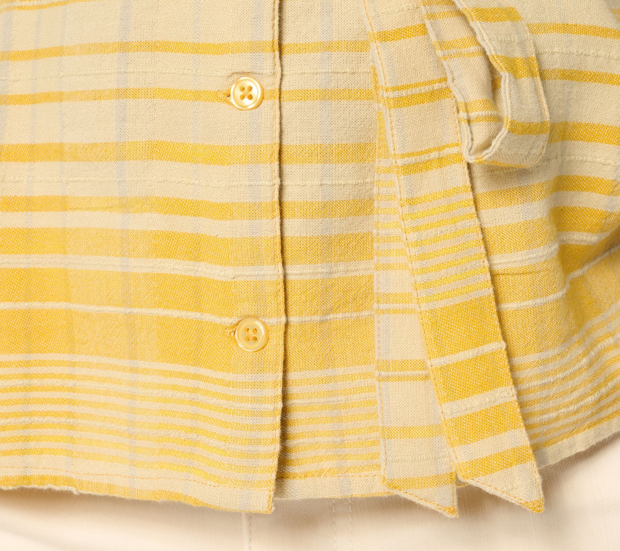 Me by Jennie Garth Laurel Plaid Blouse with Self Belt