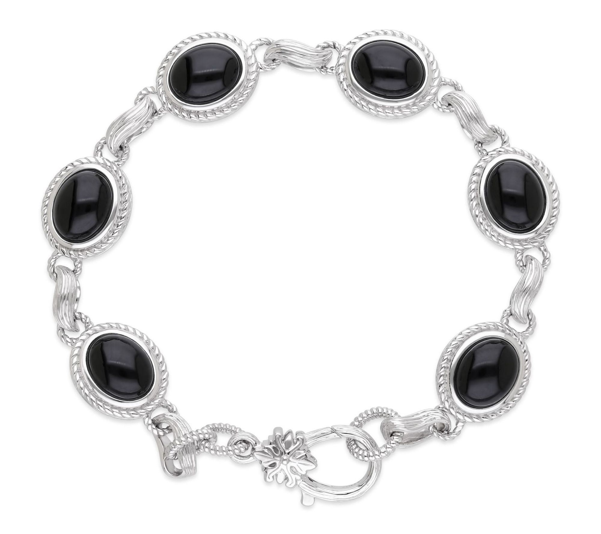 Ariva Sterling Silver Onyx Arden Bracelet
