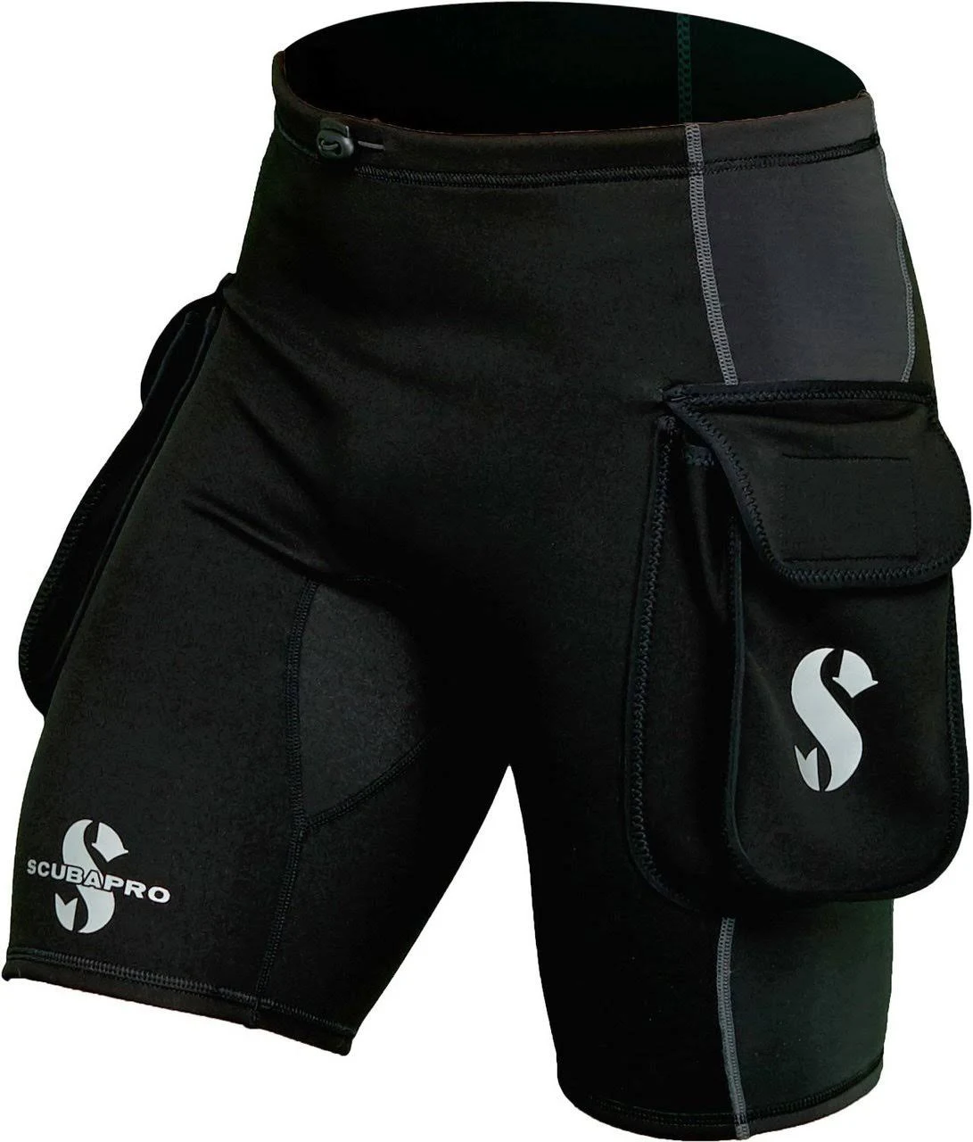 ScubaPro 1mm Hybrid Thermal Plush Cargo Shorts (Men&s) in Black (Size M)